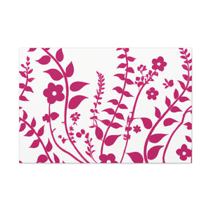 Carmine - Floral - Canvas