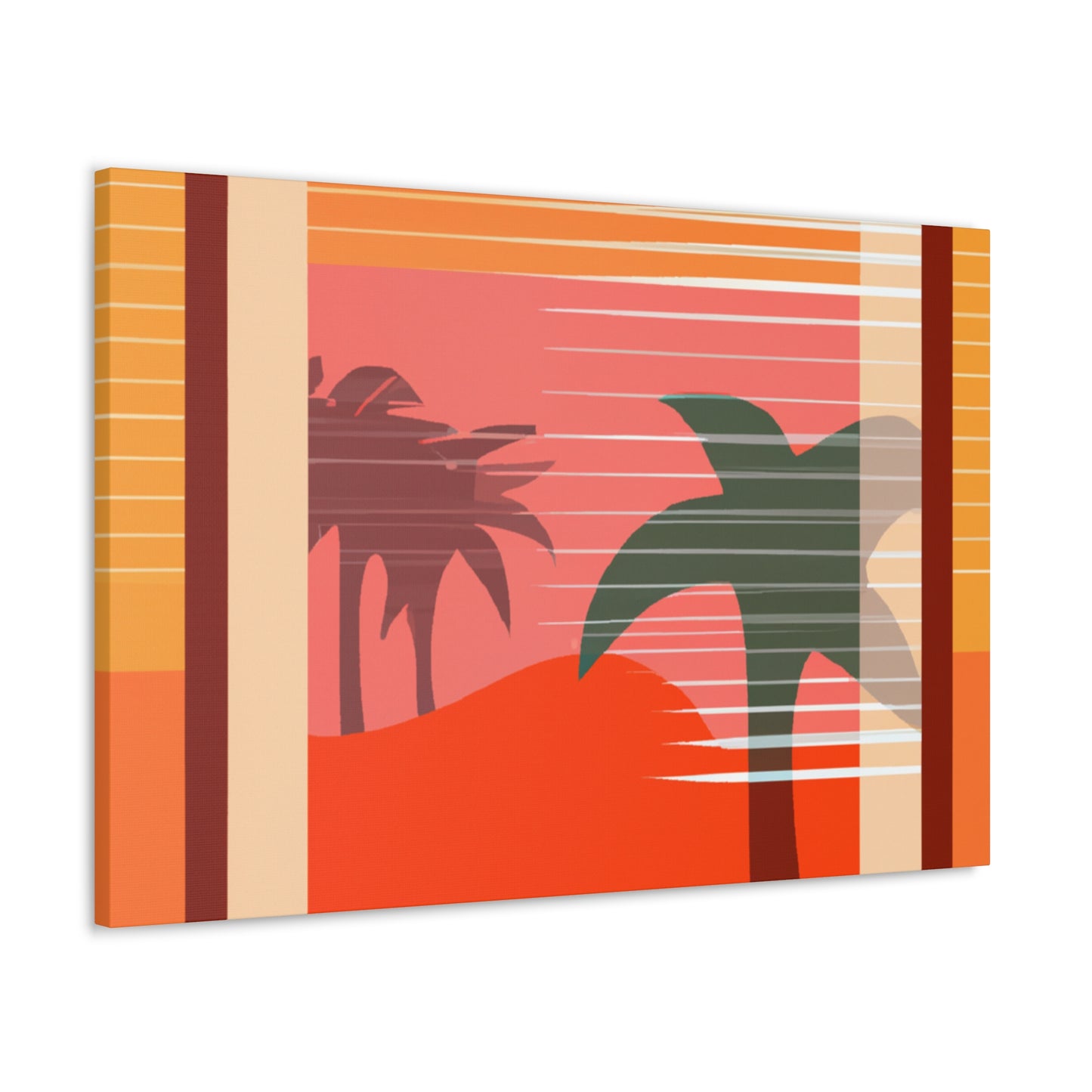 "Dawning Blush - Midcentury" - Canvas