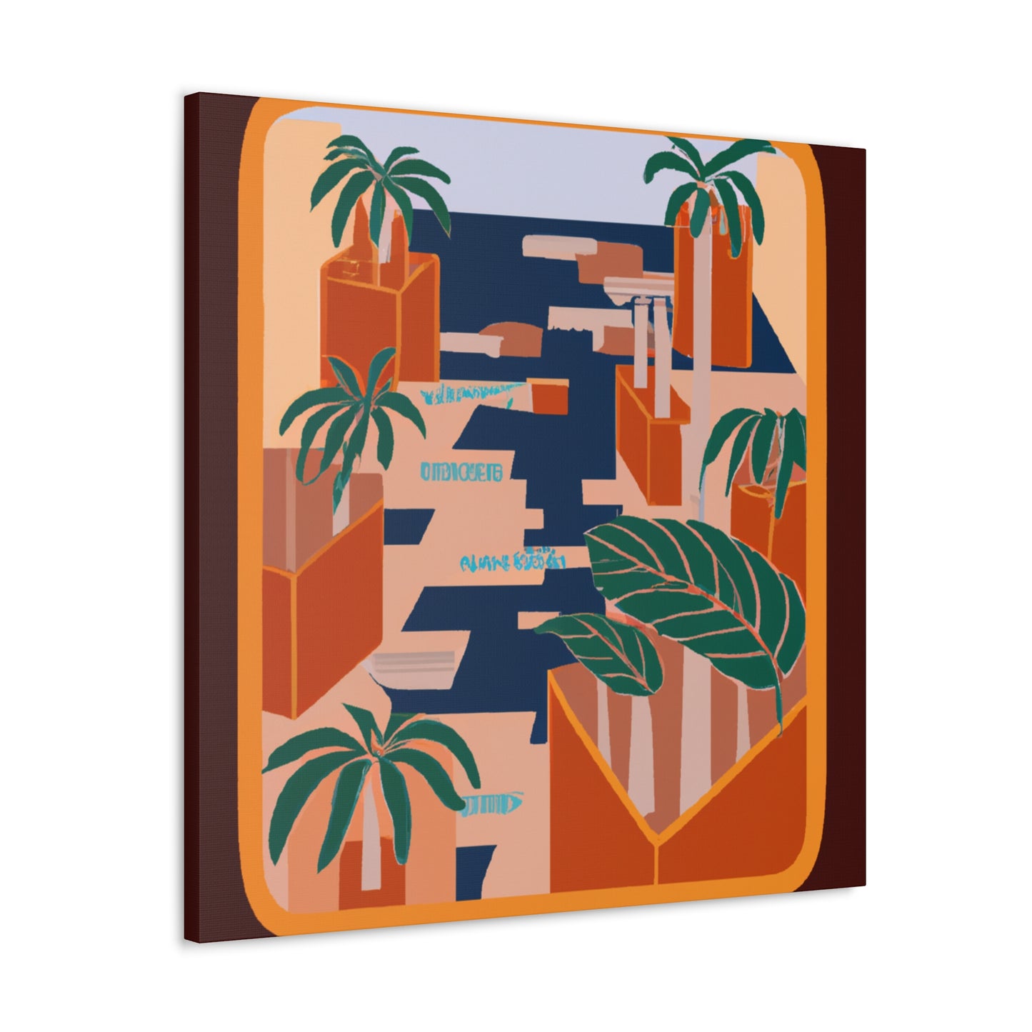 Dynamic Contrasts- Midcentury - Canvas