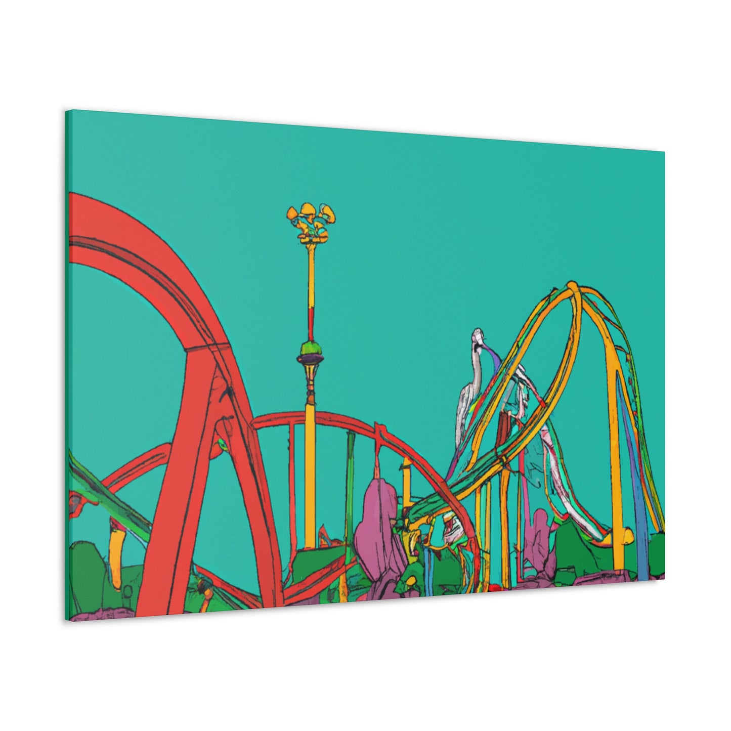 Lush Blooms - Landscape - Canvas
