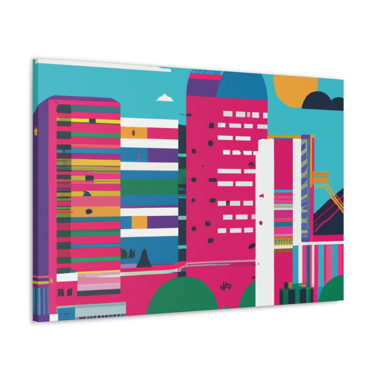 Arriba South America - Canvas