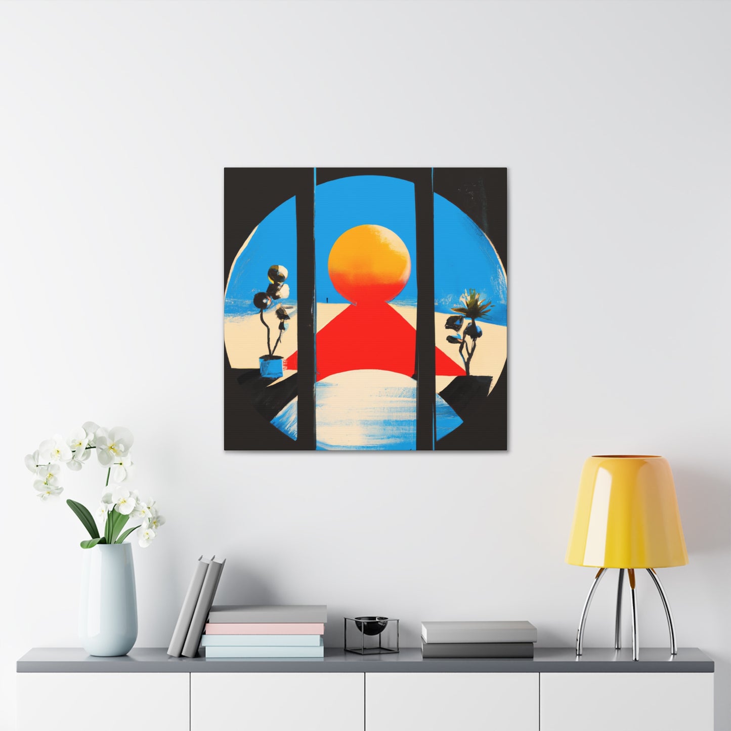 Vigilant Flow- Midcentury - Canvas