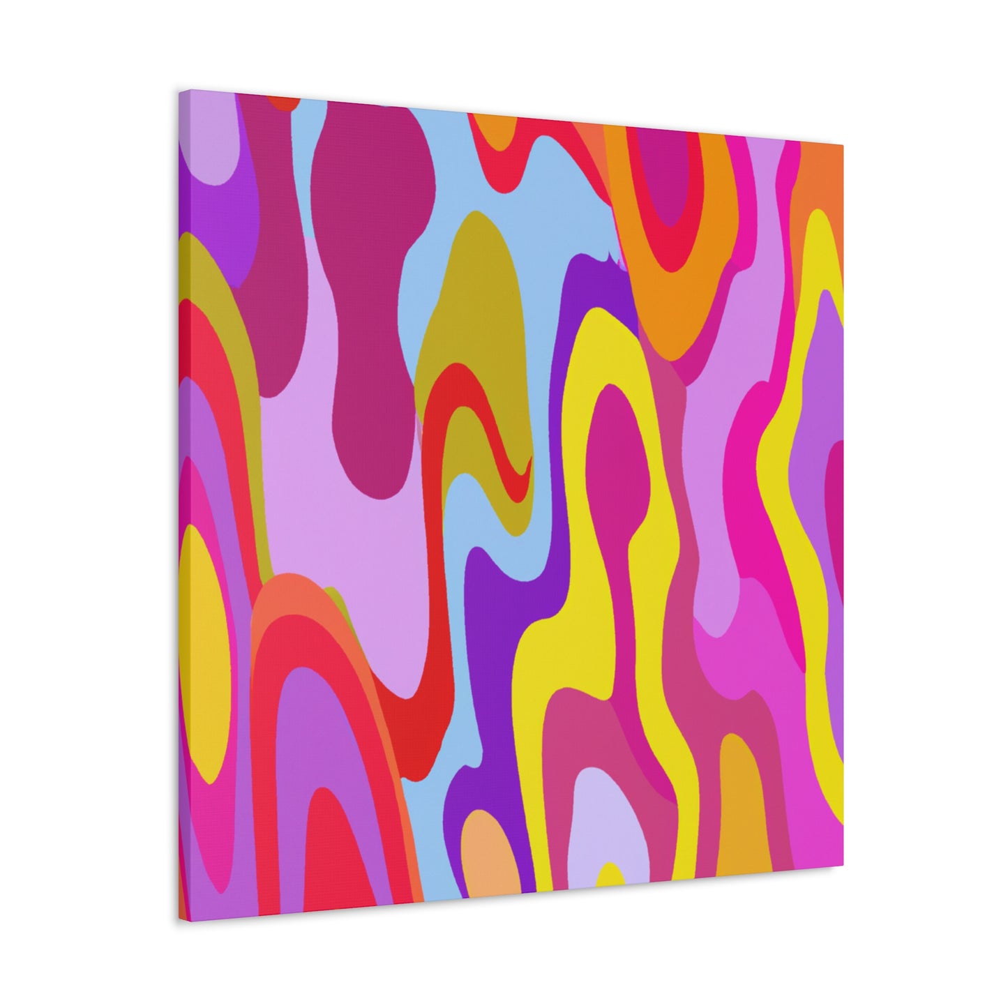 Aqua-Amber - Abstract - Canvas