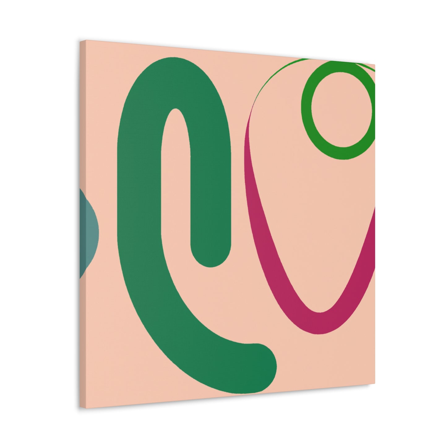 Multicolor Maze- Midcentury - Canvas