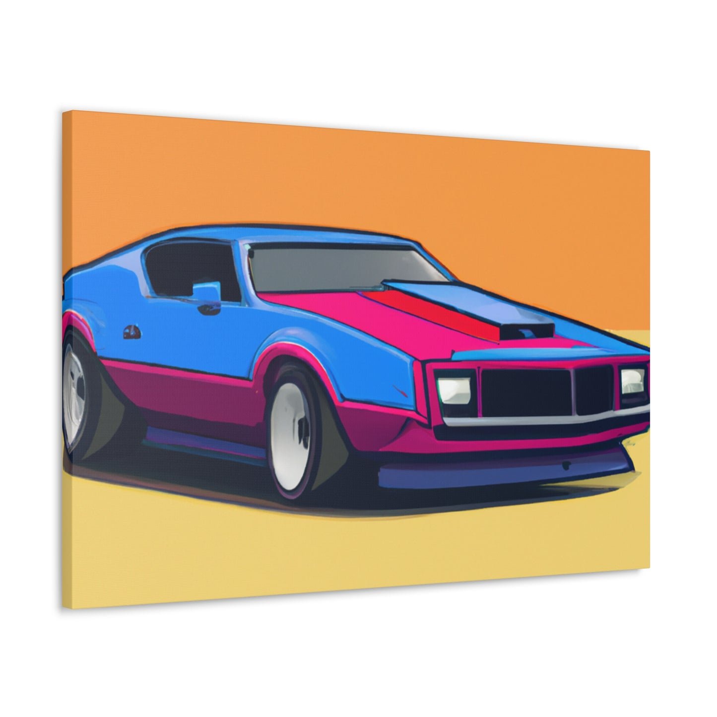 White Lightning - Automobile - Canvas
