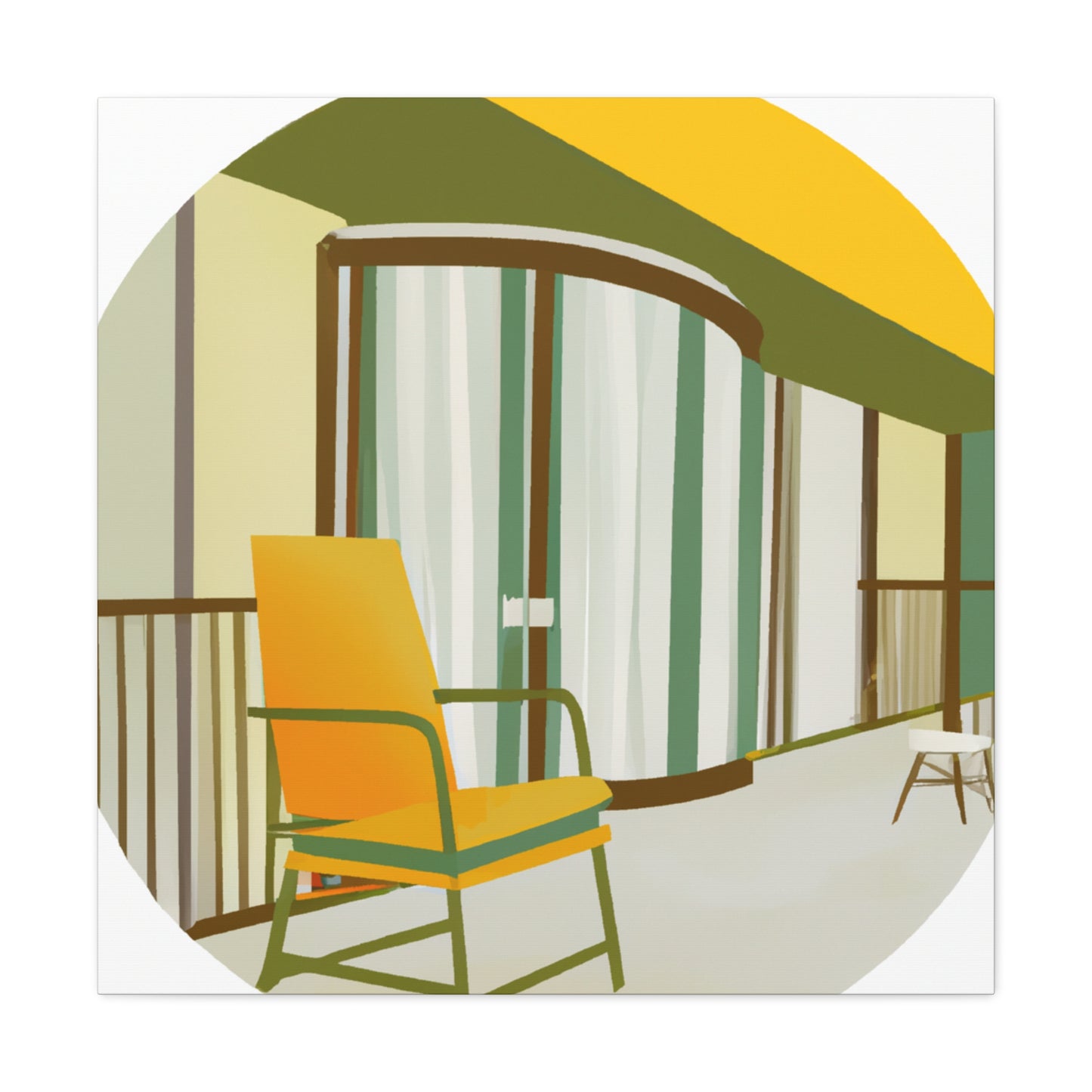 Modern Architectural Splendor - Midcentury - Canvas