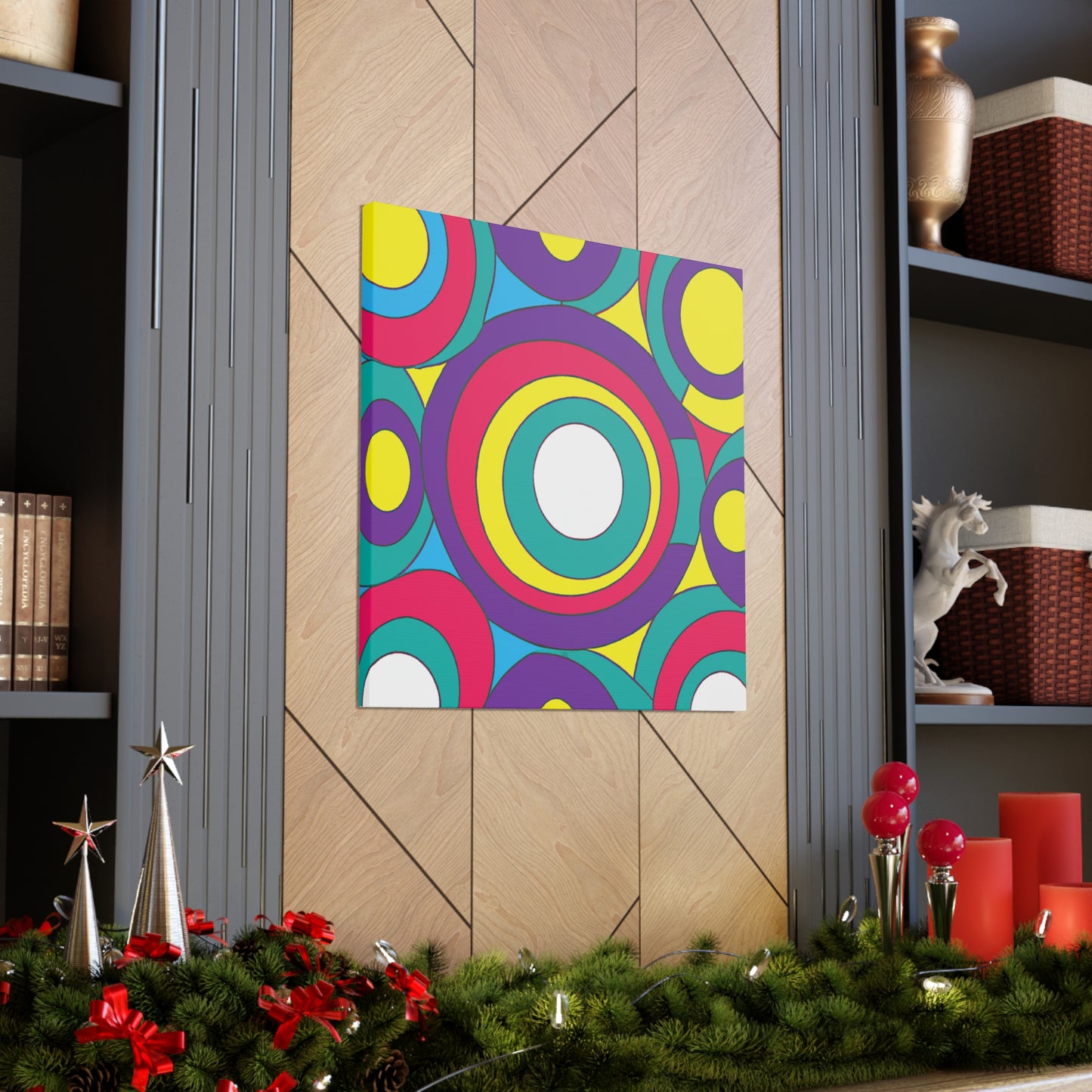 Circular Fury - Midcentury Retro Canvas