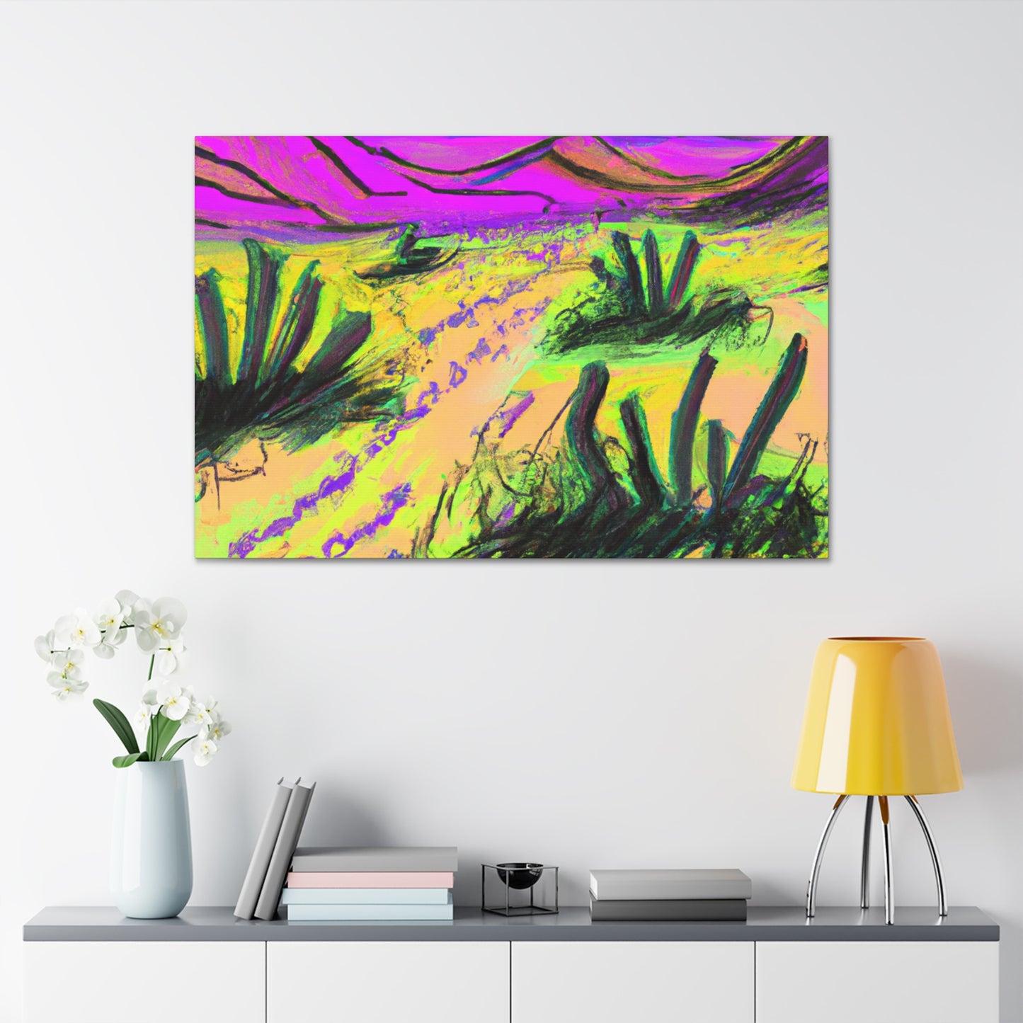 Oasis Mallow - Landscape - Canvas
