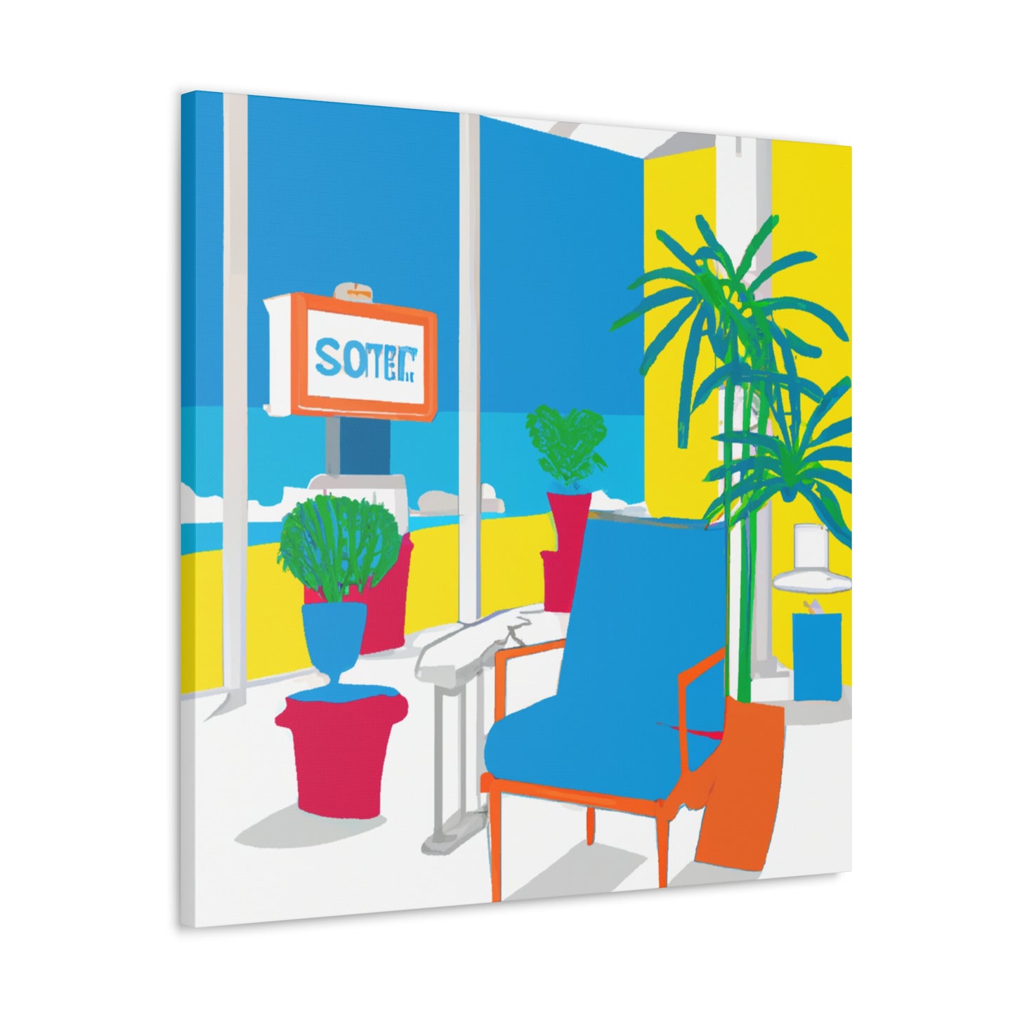 Twisted Archways- Midcentury - Canvas