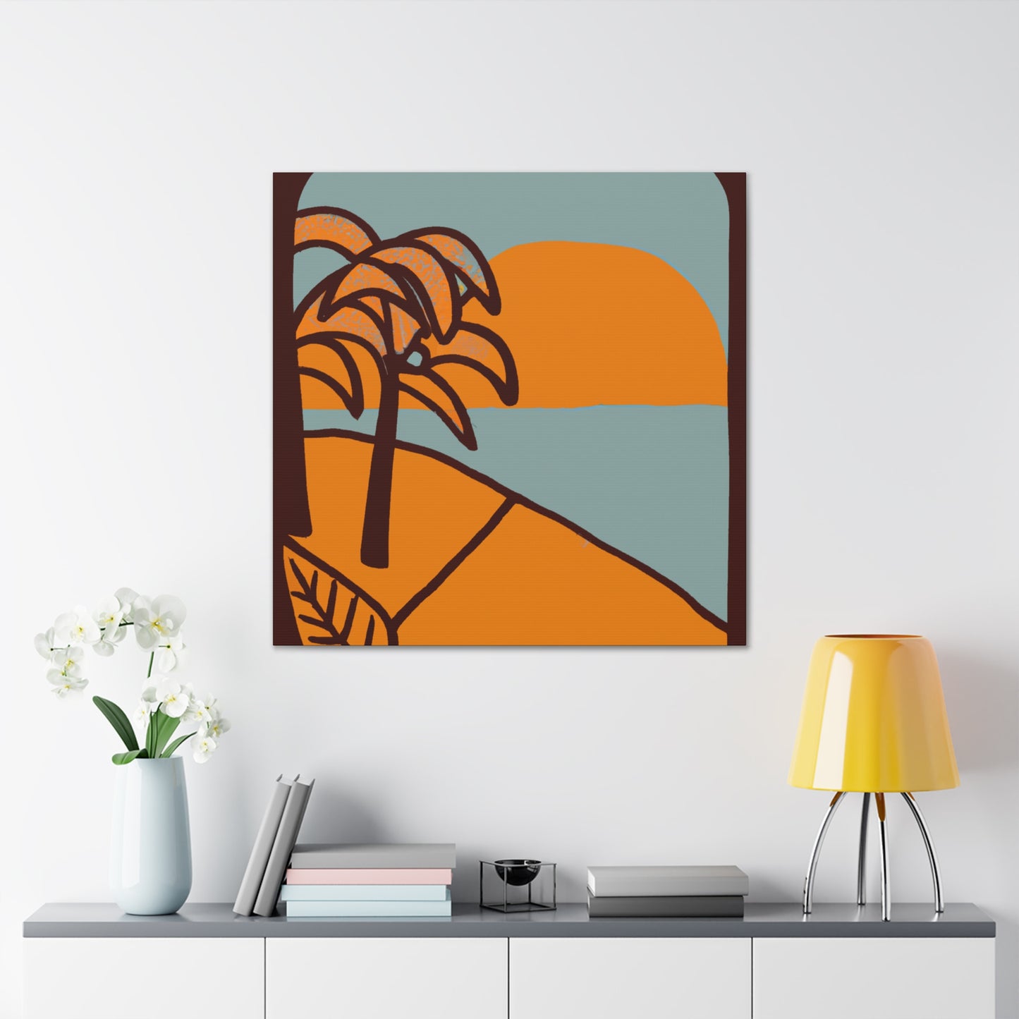 Woodland Oasis - Midcentury - Canvas