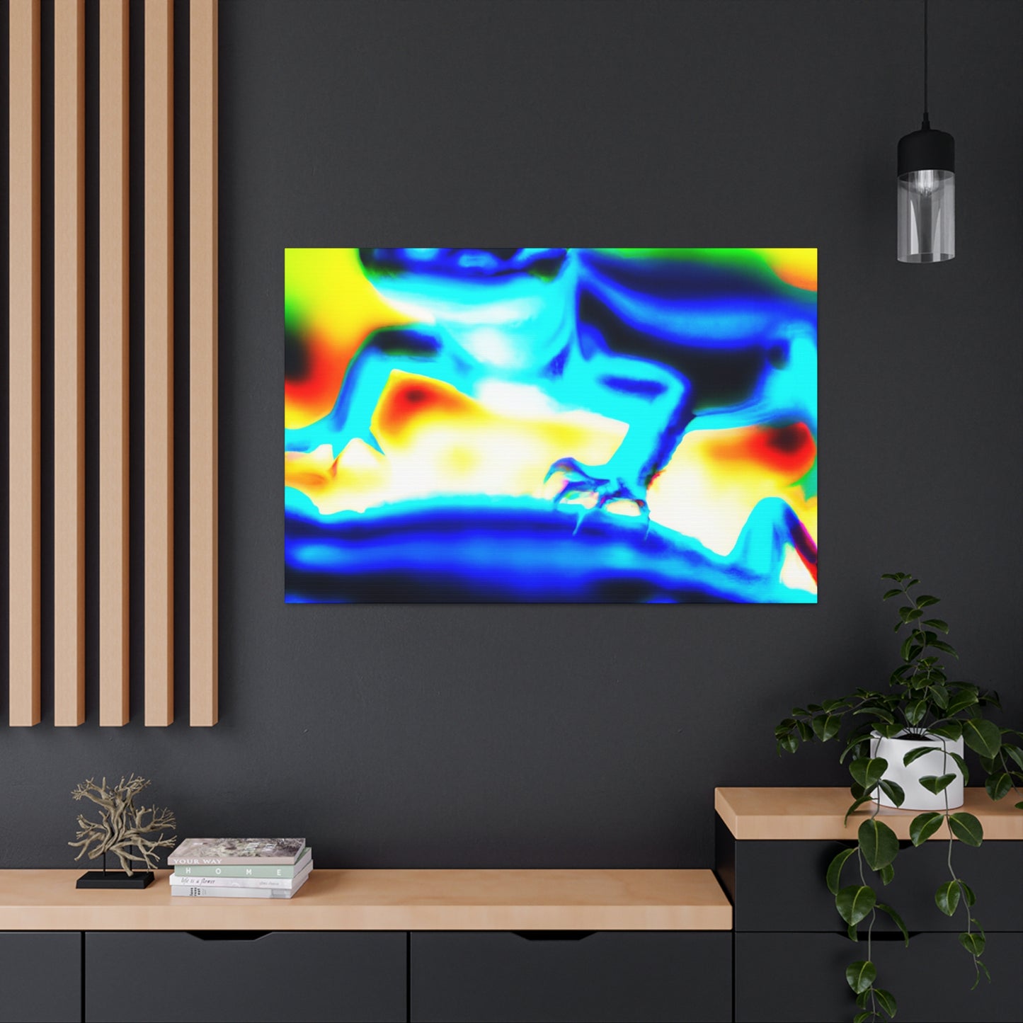 Lemonburst Lynx - Canvas - Abstract