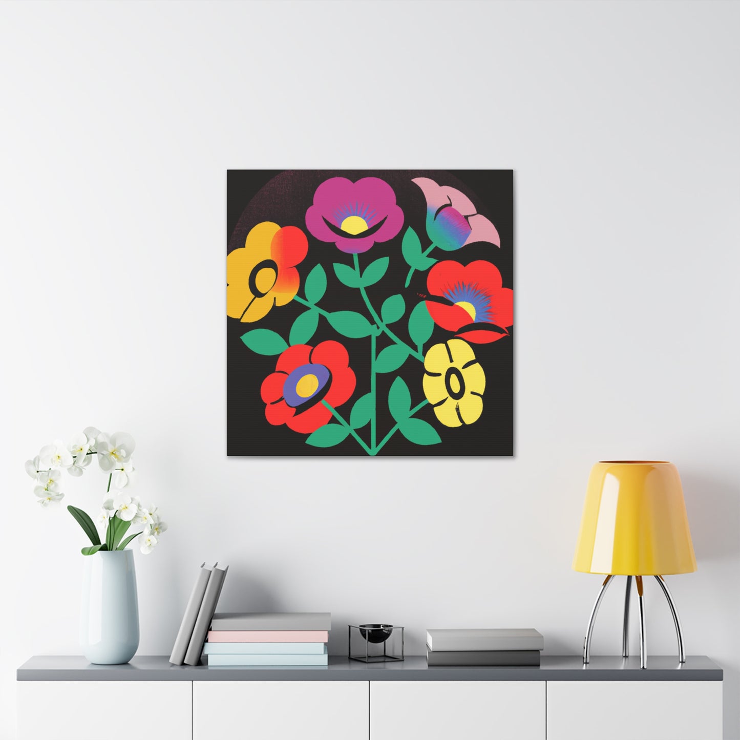 Frenzy Mammoth - Floral Canvas