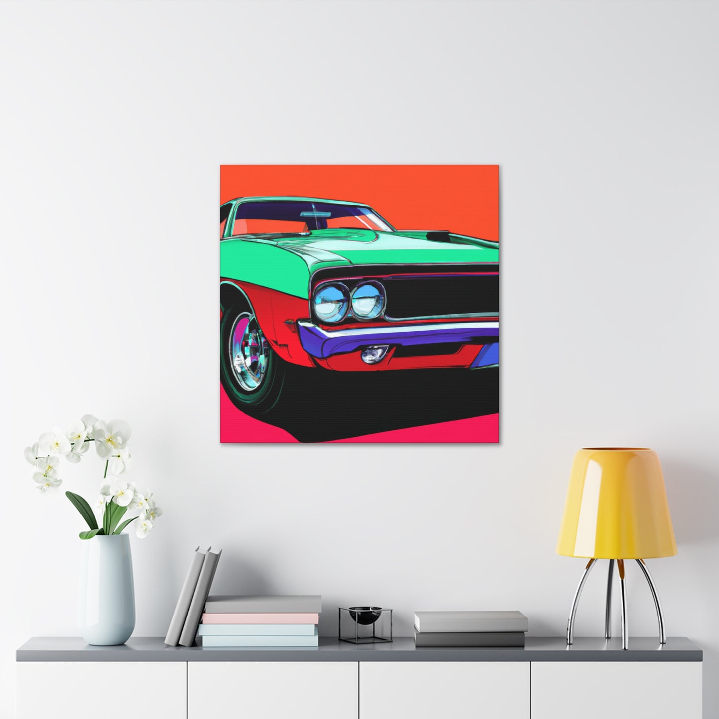 Blaze of Glory - Automobile - Canvas