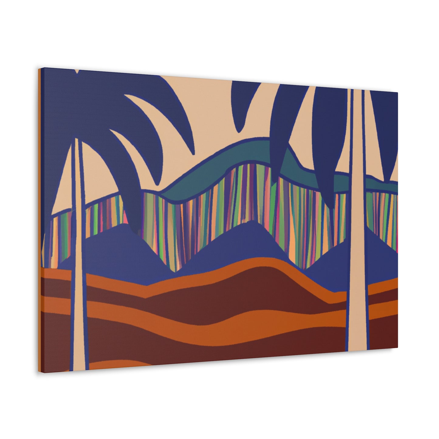 Vibey Tropics- Midcentury Canvas