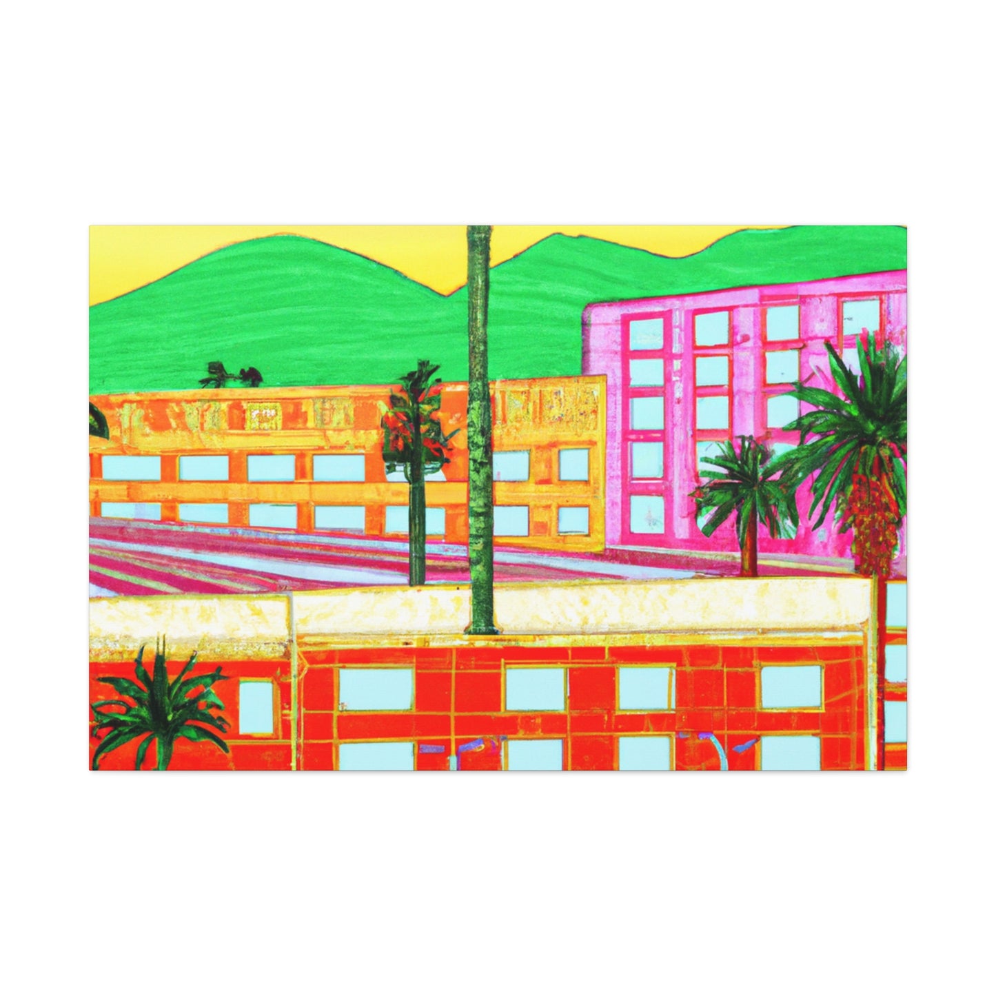 Sahara Splendor - Architectural - Canvas