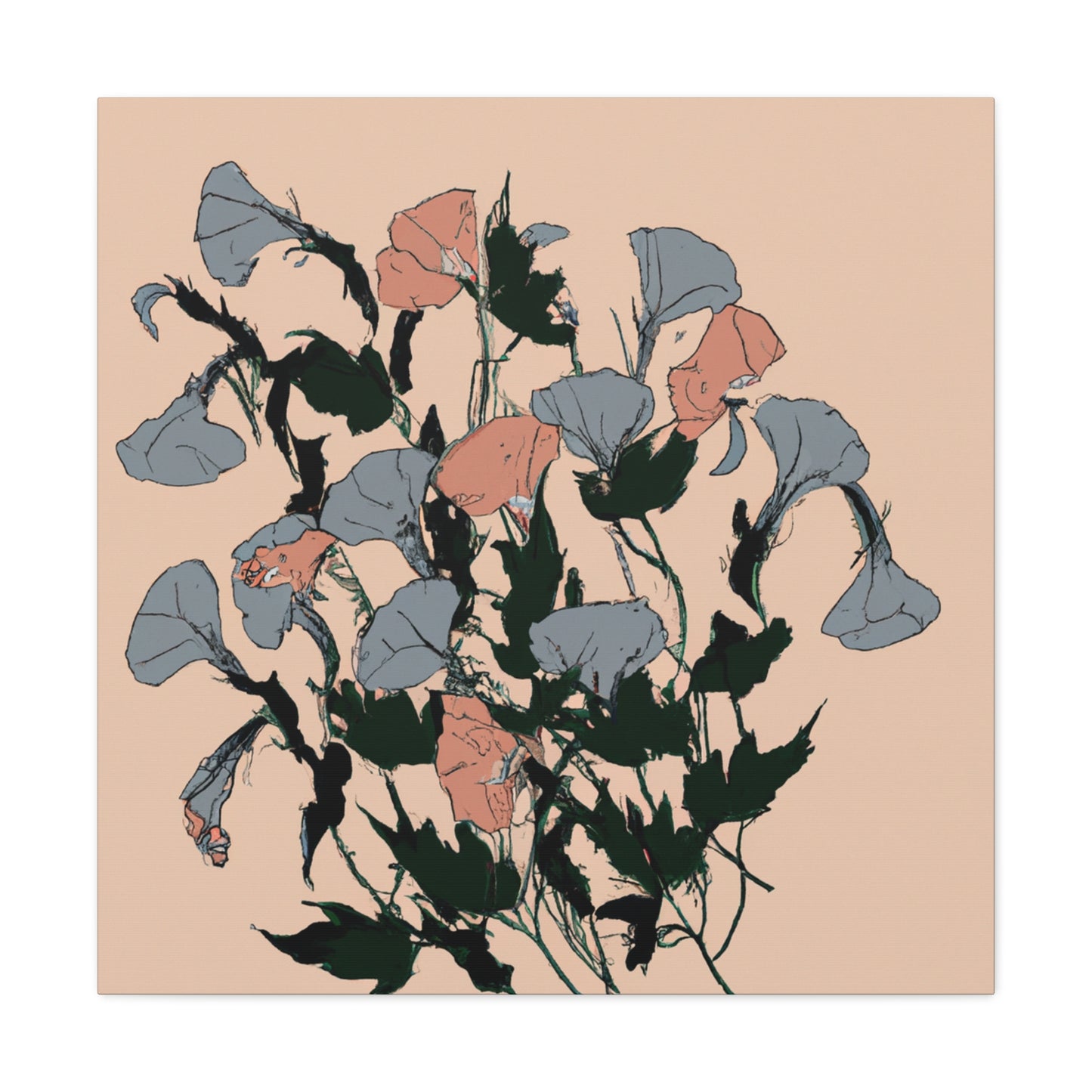 Petunia Petals - Floral - Canvas