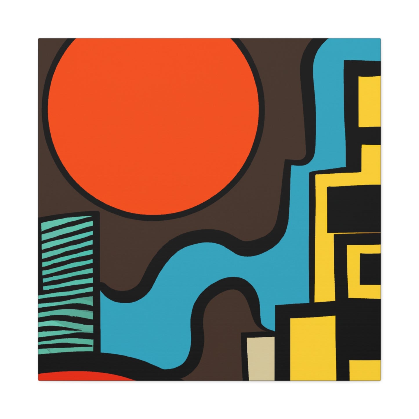 Fading Sunlight - Midcentury - Canvas