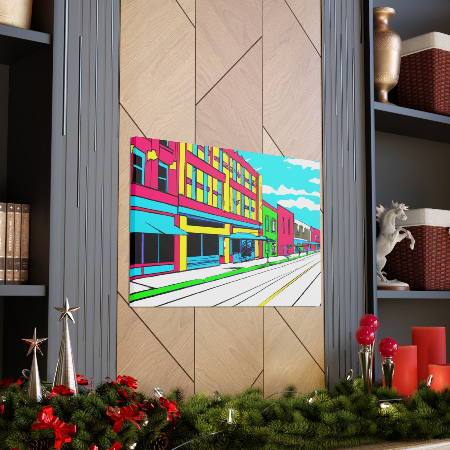 Main Avenue - Architectural Canvas Pop Art