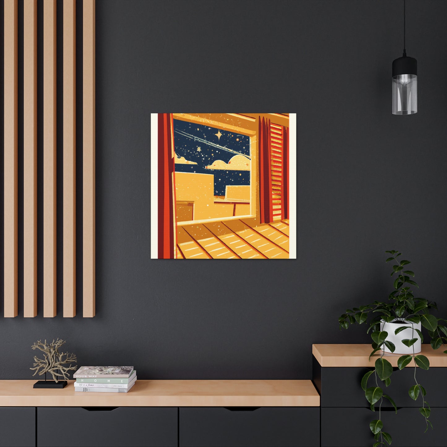 Shudder - Midcentury Canvas