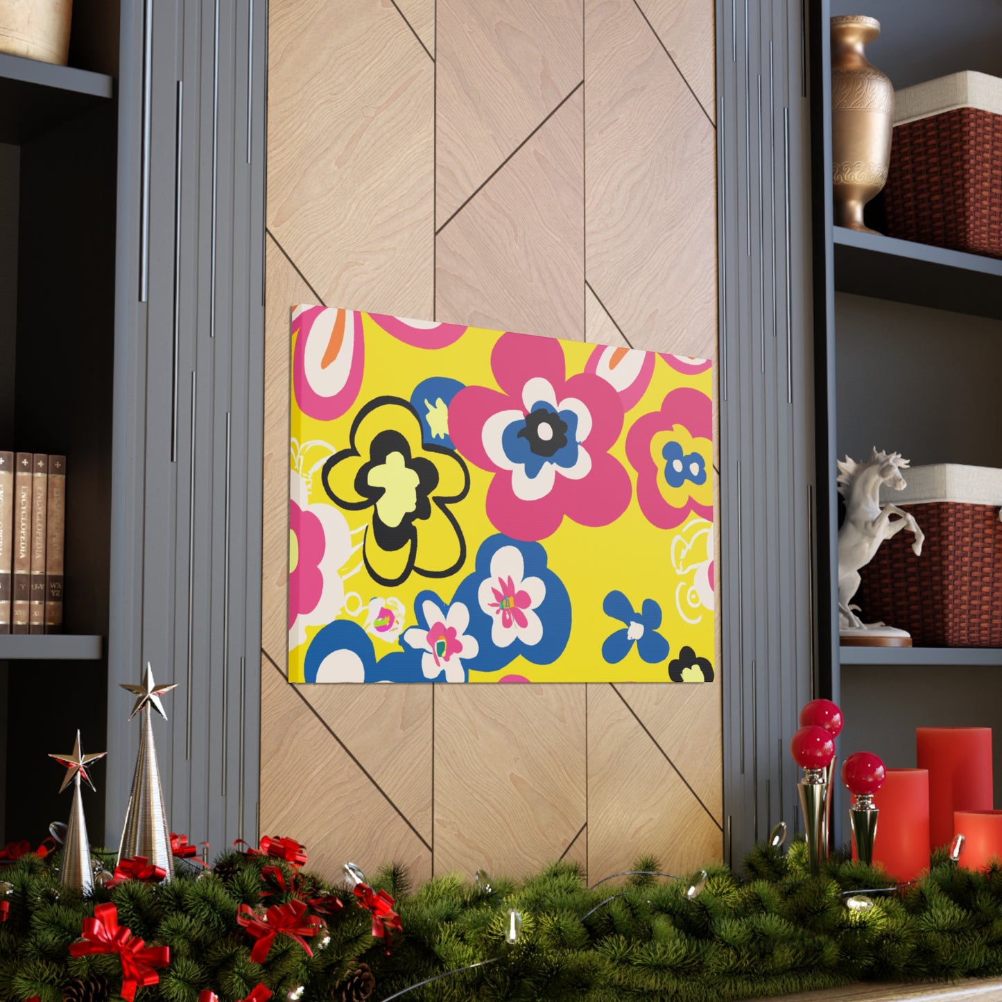 Flower Jamming - Floral Canvas