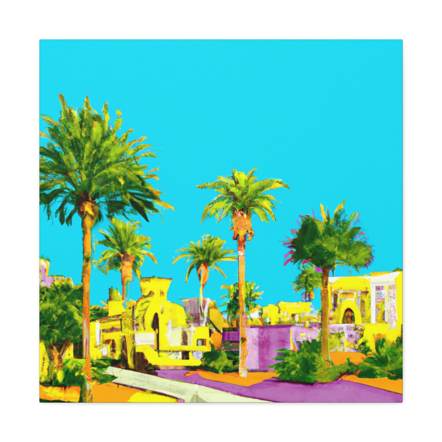 Sahara Splendor - Architectural - Canvas