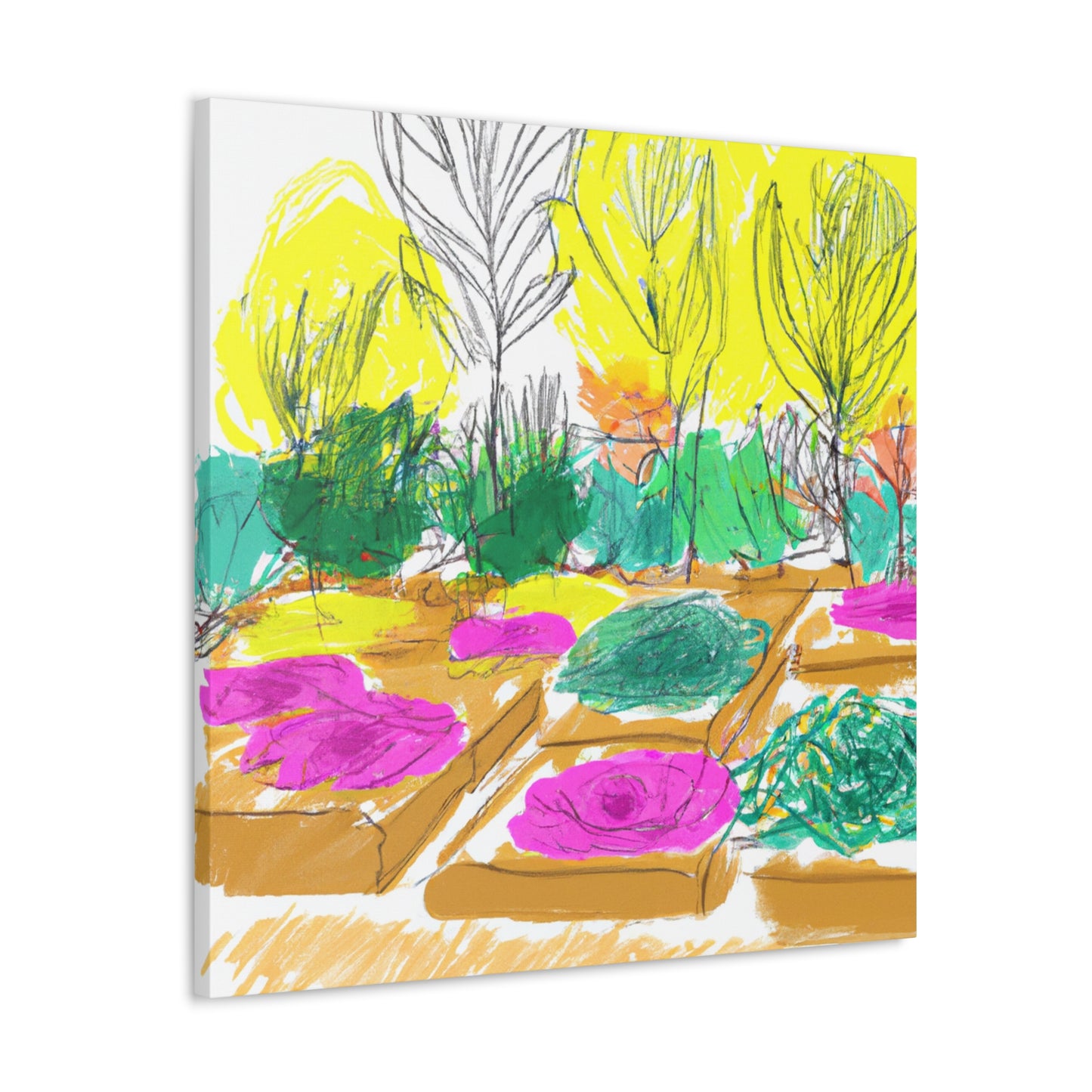 Butterfly Bloom Landscape - Canvas