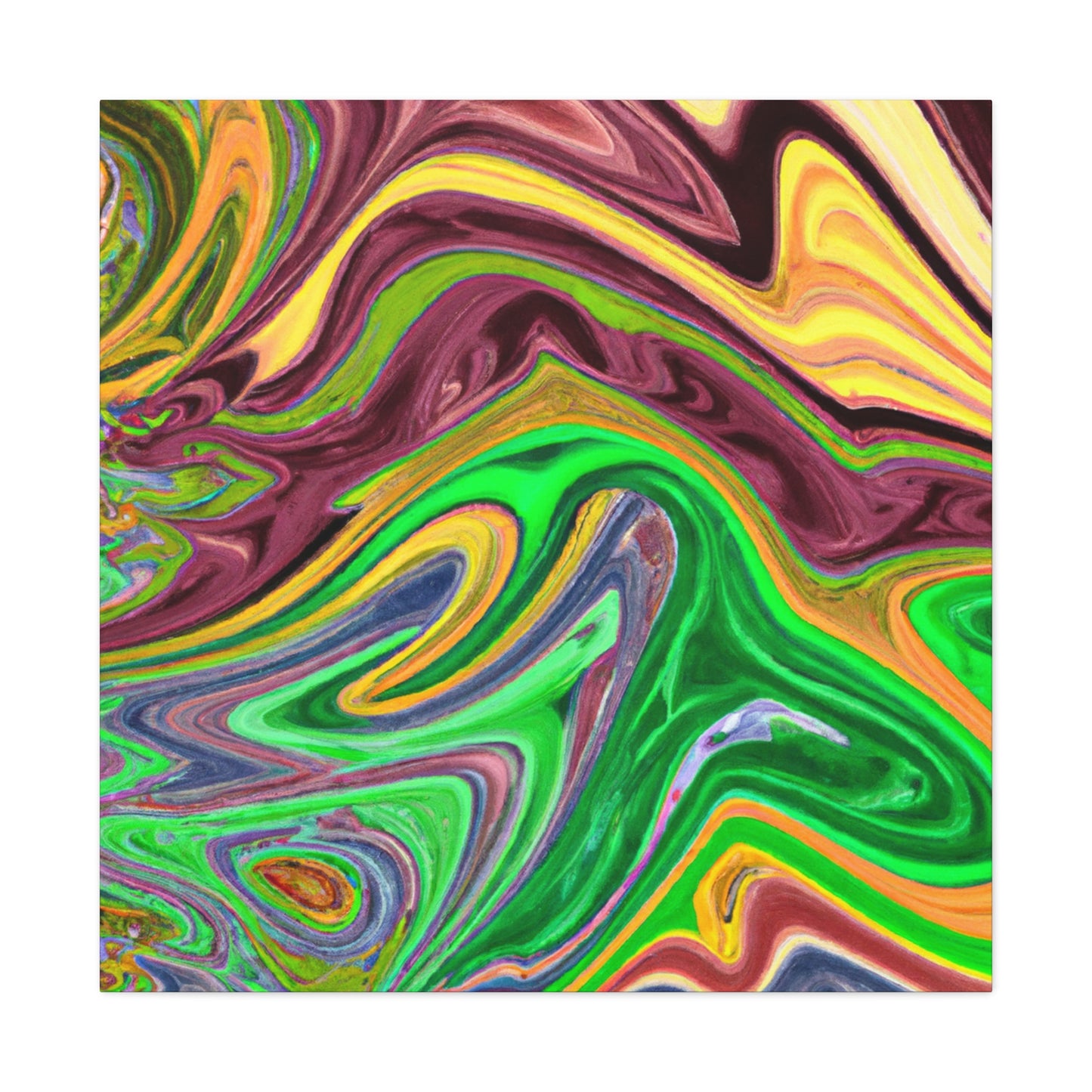 Aqua Lustre - Abstract - Canvas