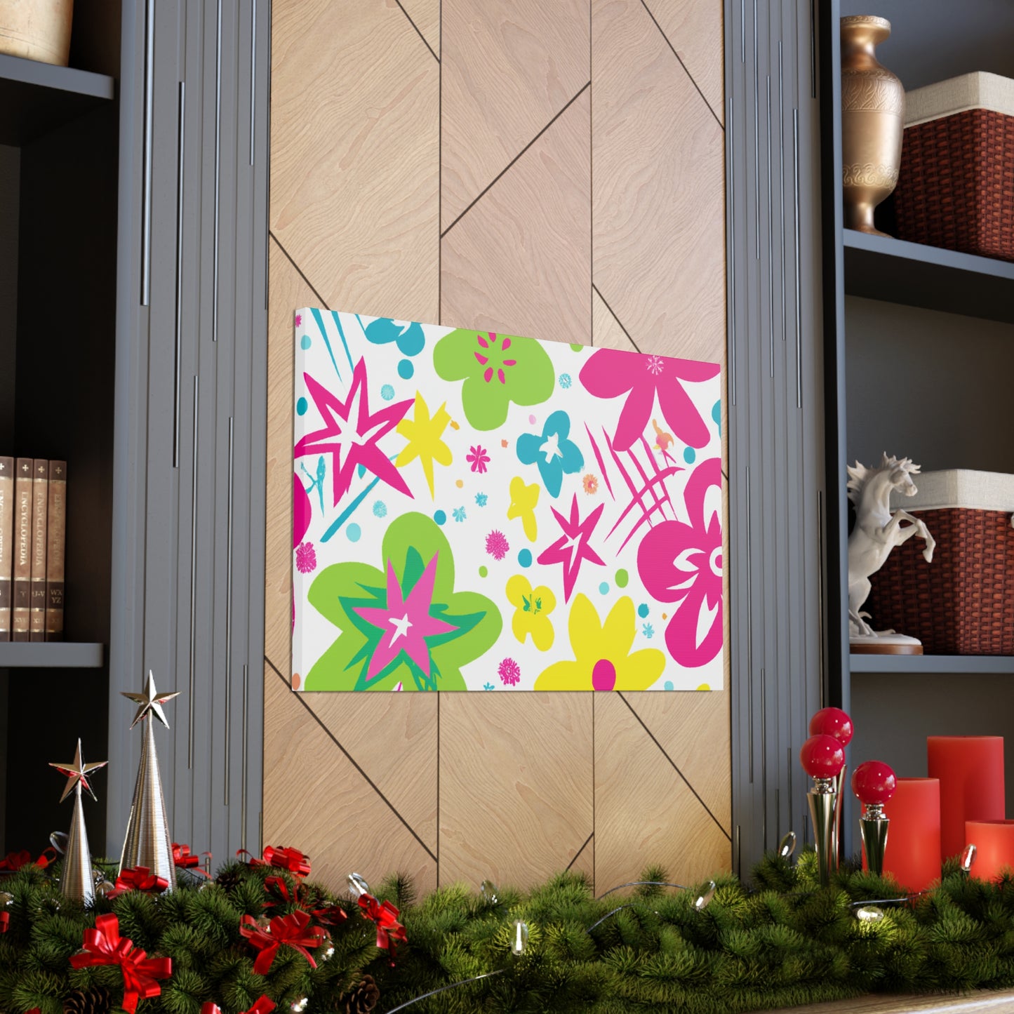 Flower Power Playtime: - Floral Canvas