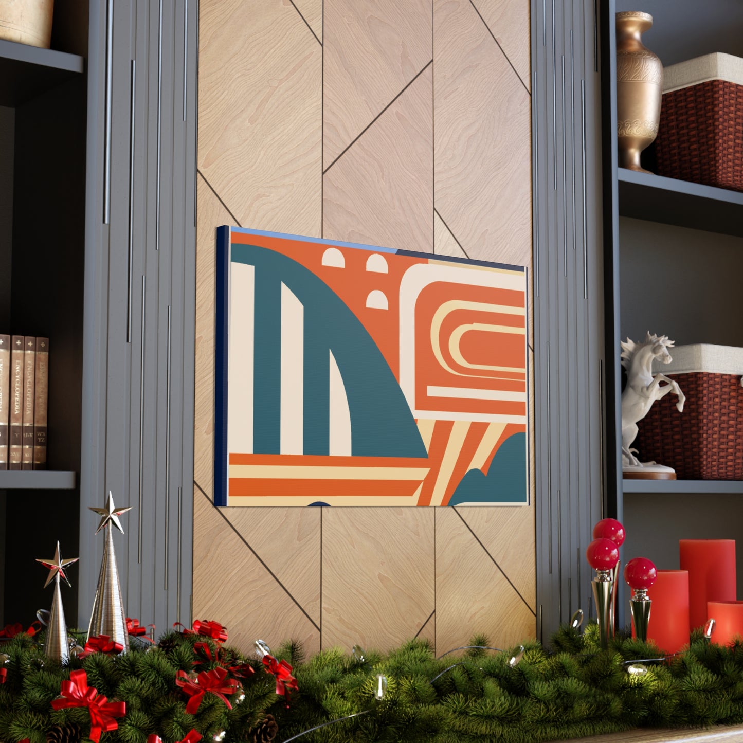 Fantastic Reindeer - Midcentury Canvas