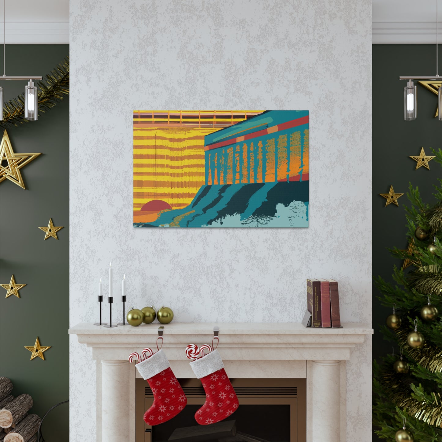 Furfin Flying Fox - Midcentury Canvas