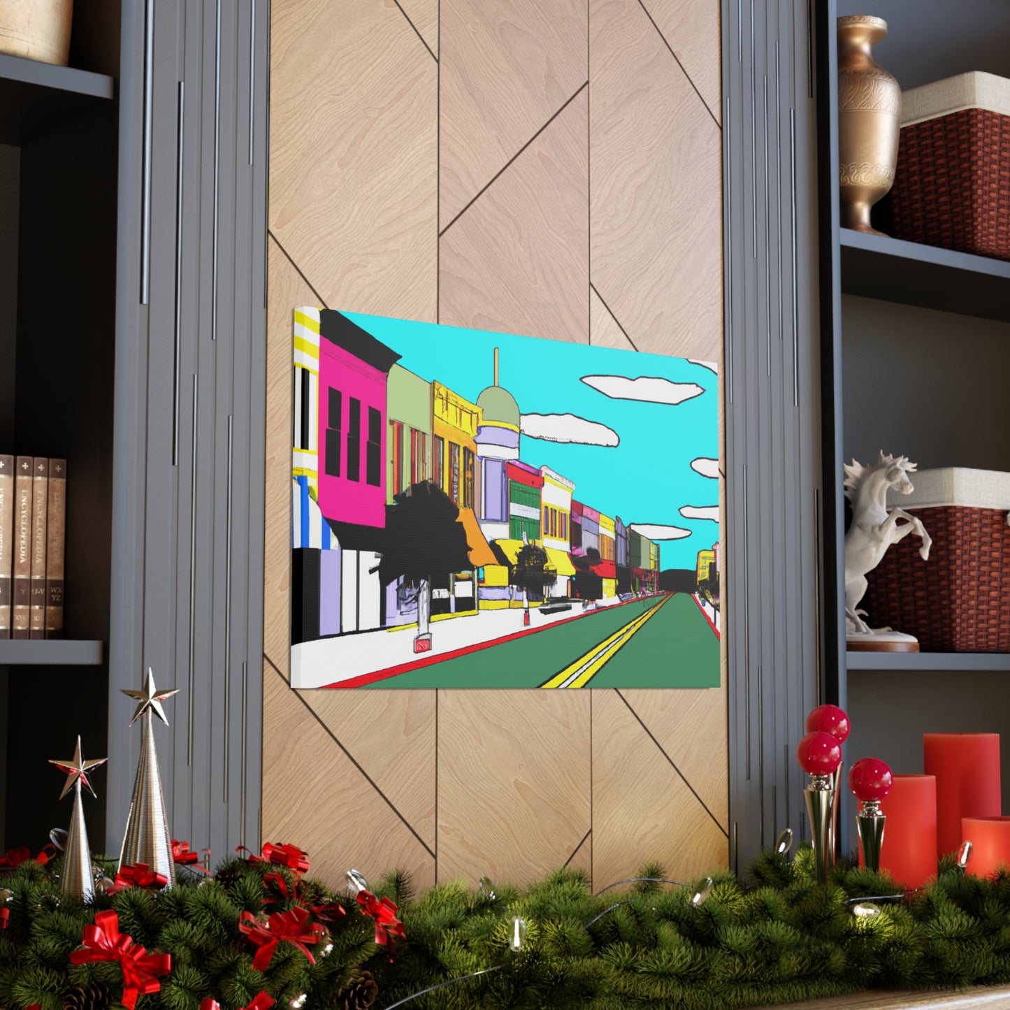 Dome Records Street - Architectural Canvas Pop Art