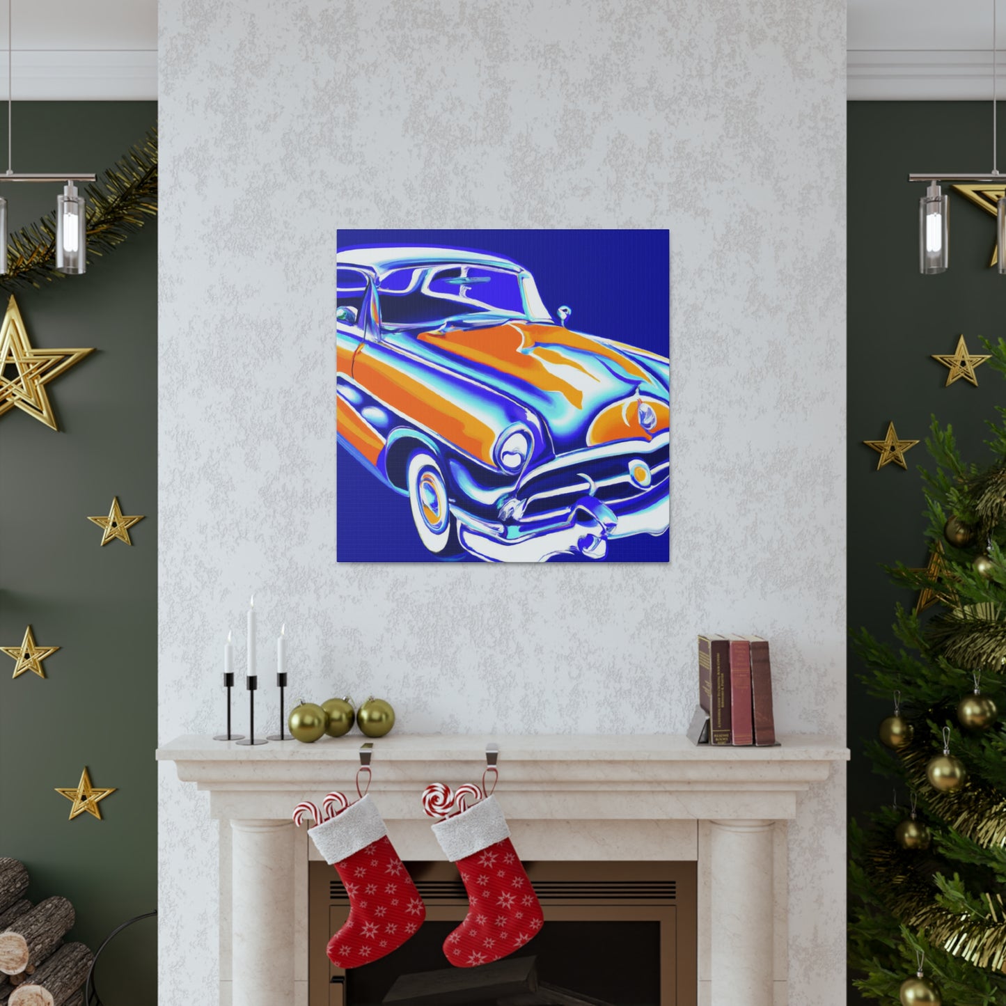 Vintage Thunder Road - Automobile Canvas