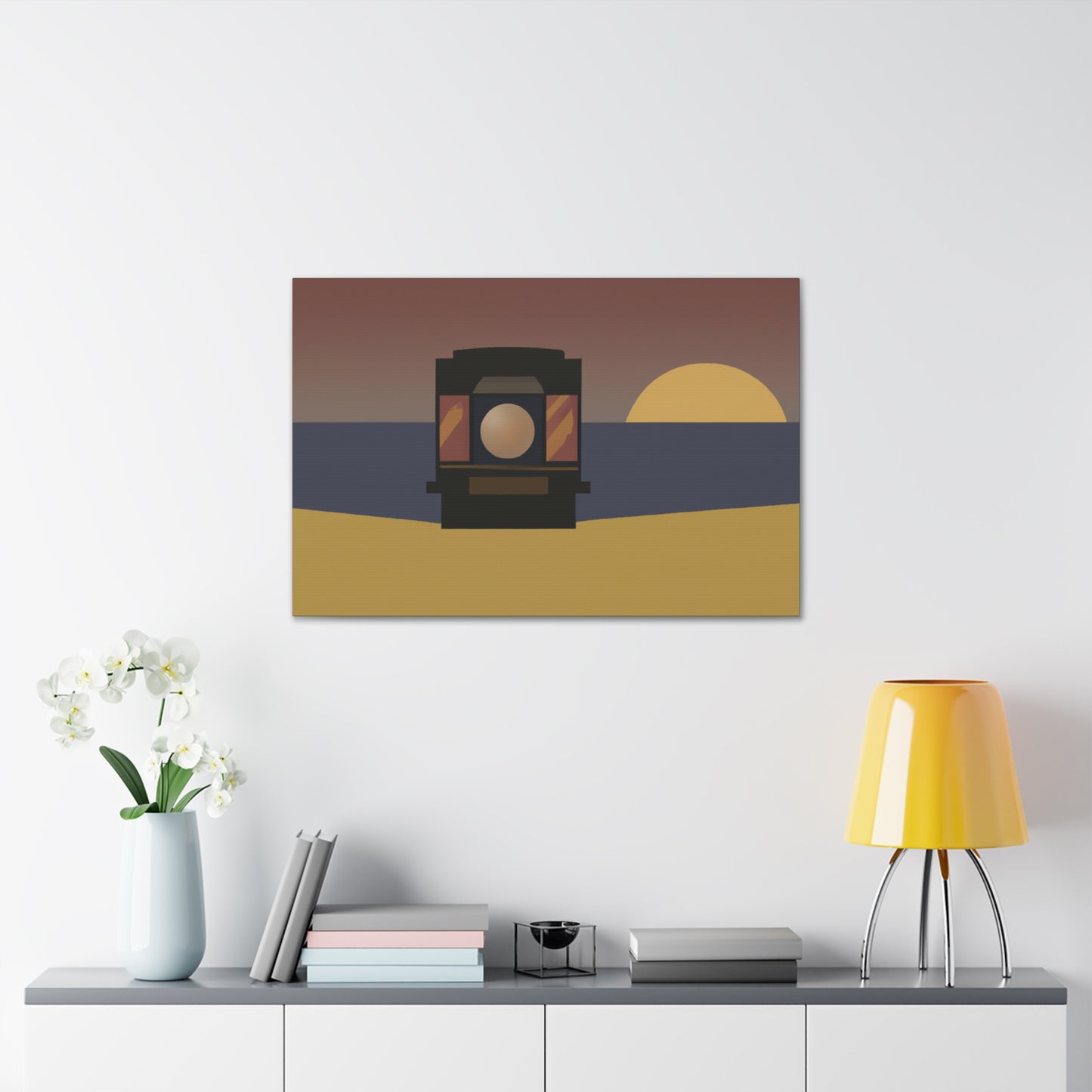 Bubbly Geometry - Midcentury - Canvas