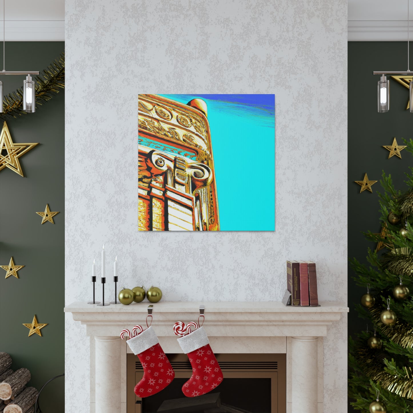 Opulent Palatial Neo-Deco - Canvas Art Deco