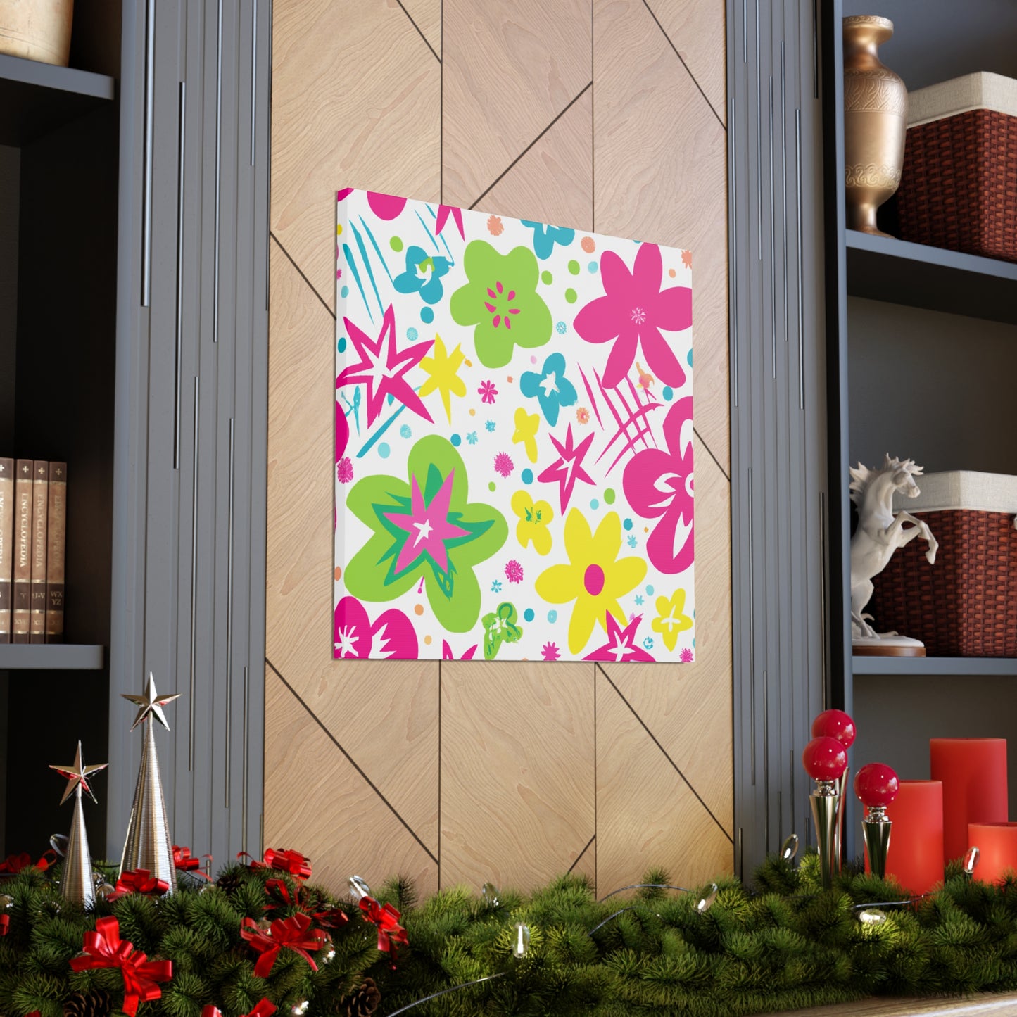 Flower Power Playtime: - Floral Canvas