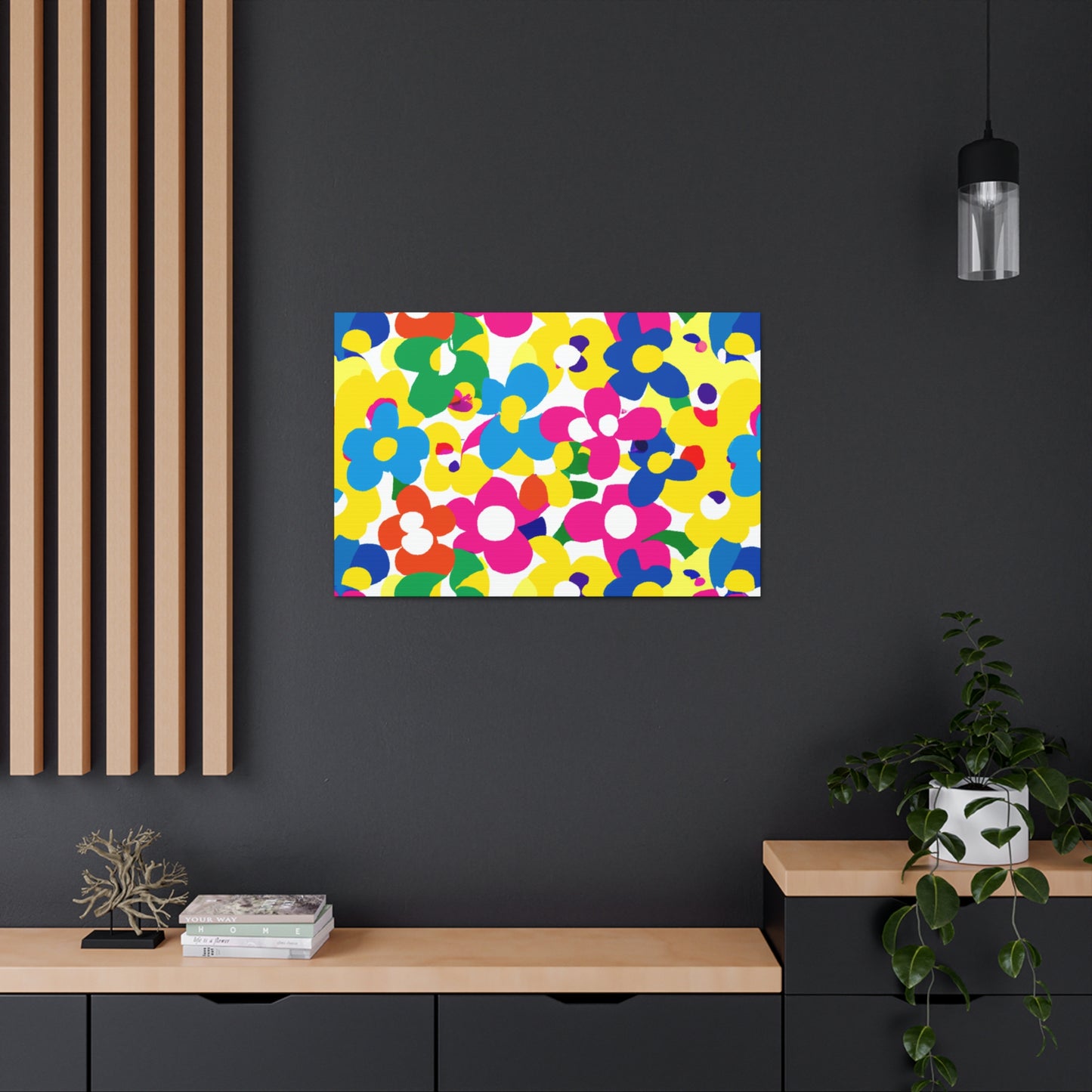 Floral Facets - Floral Canvas
