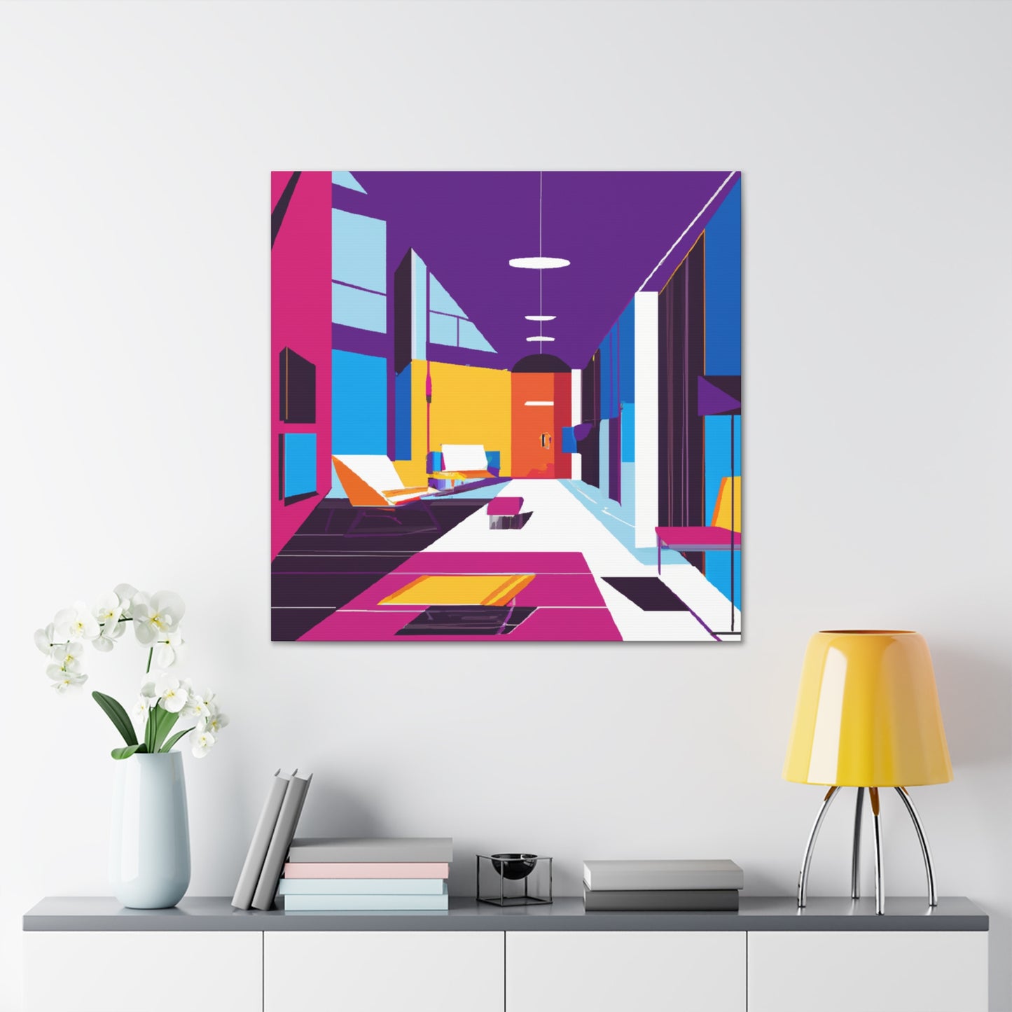 Atomic Radiance - Midcentury - Canvas
