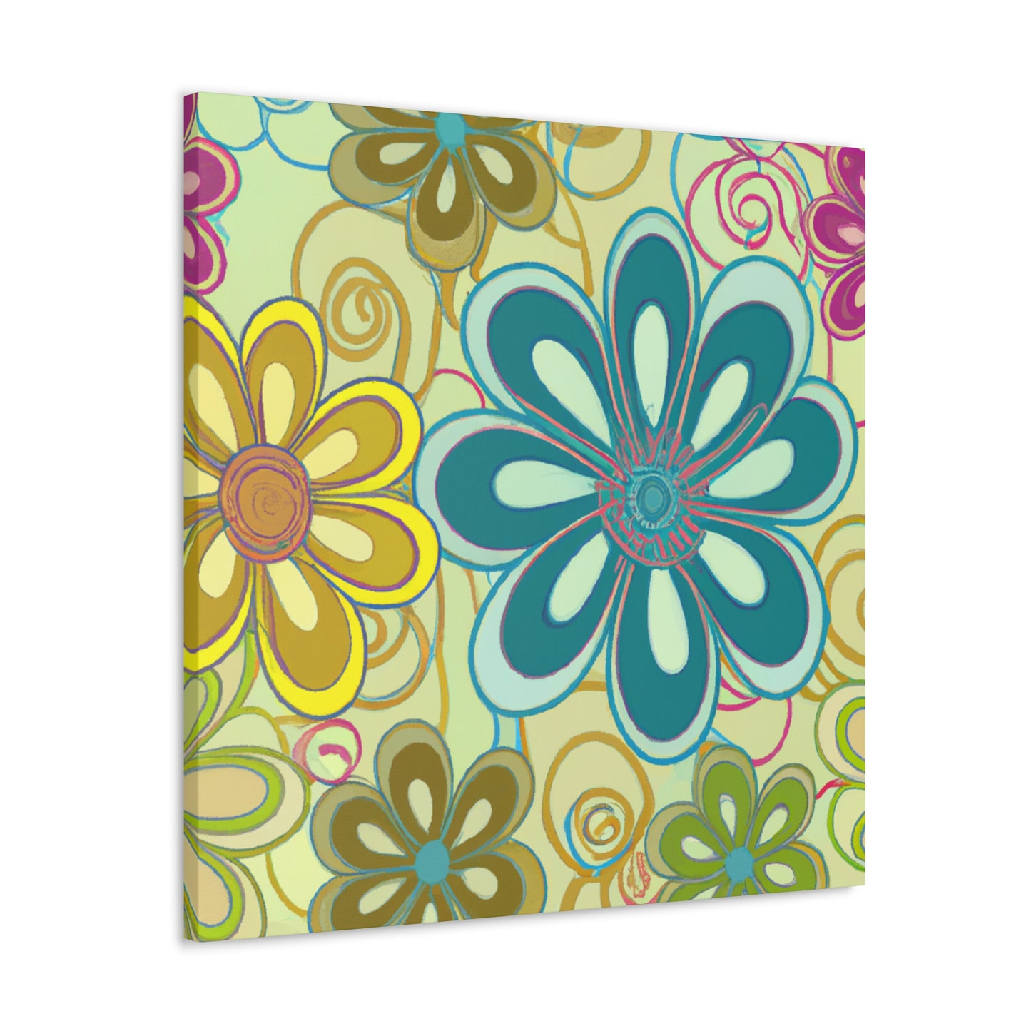 Blossomy - Floral - Canvas