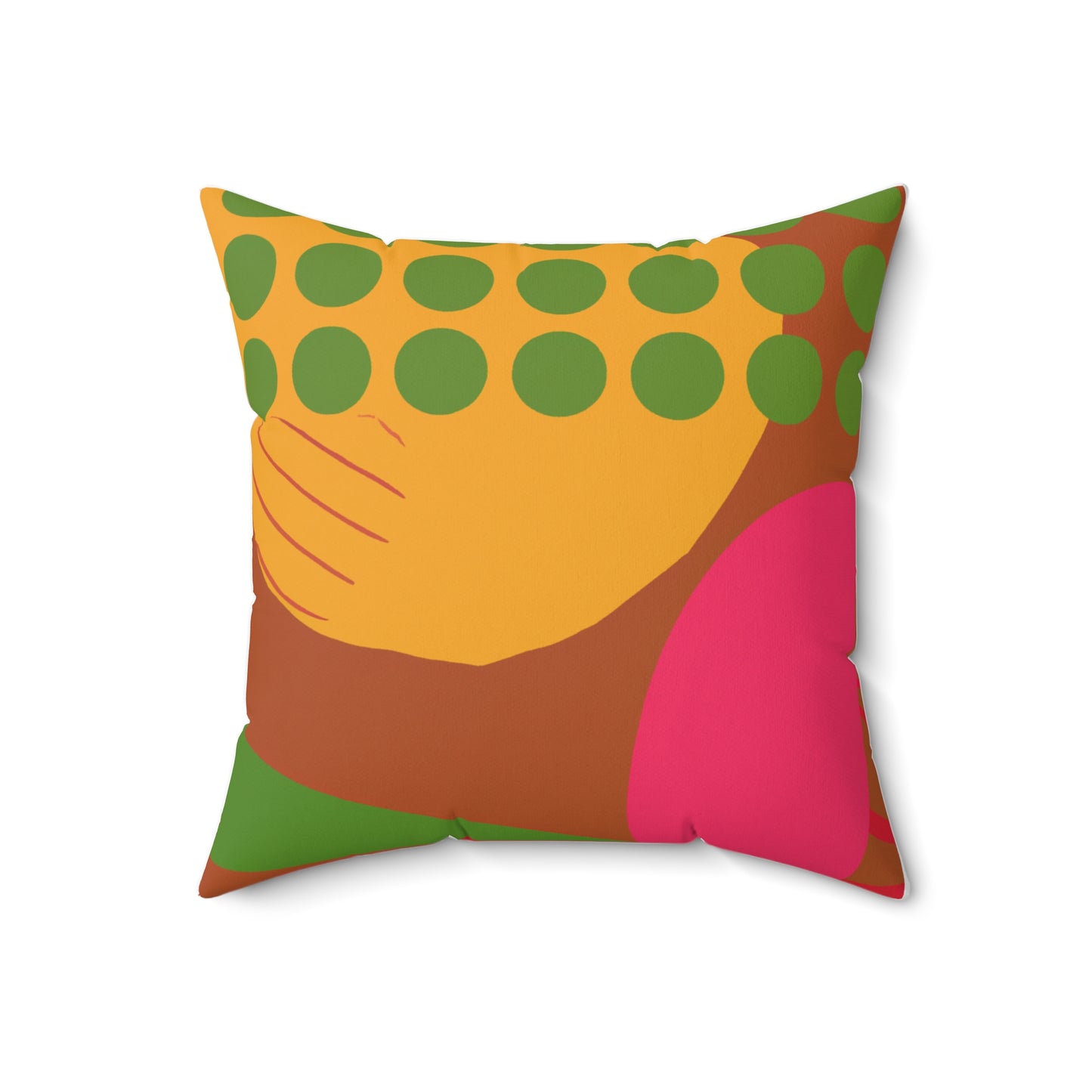 Spun Polyester Square Pillow