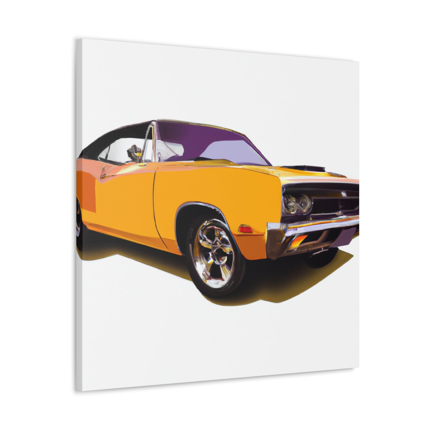 Retro Rocket - Automobile - Canvas