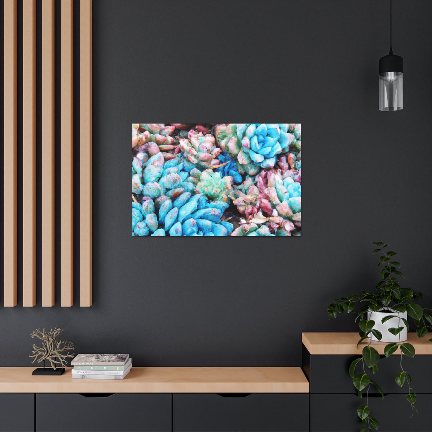 "Blooming Haven" - Canvas - Succulent