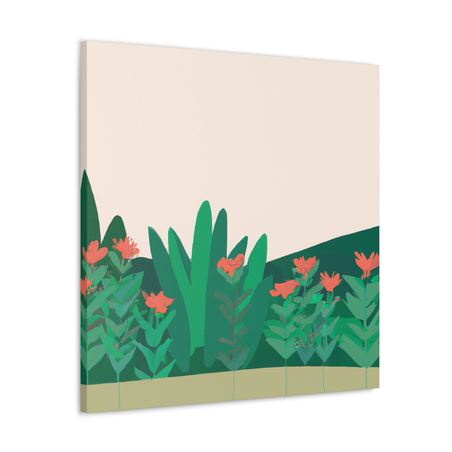 Butterfly Blooms Landscape - Canvas