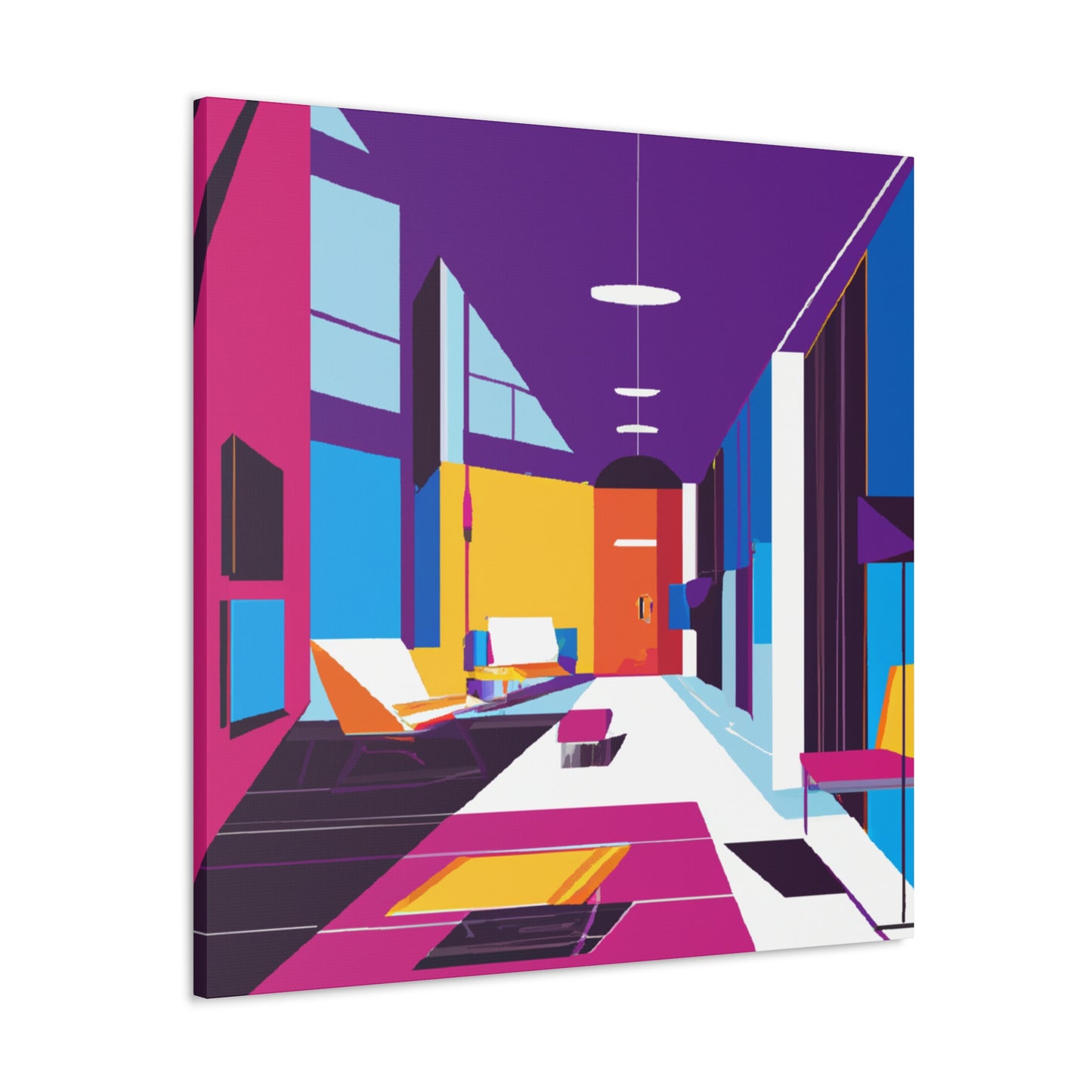 Atomic Radiance - Midcentury - Canvas