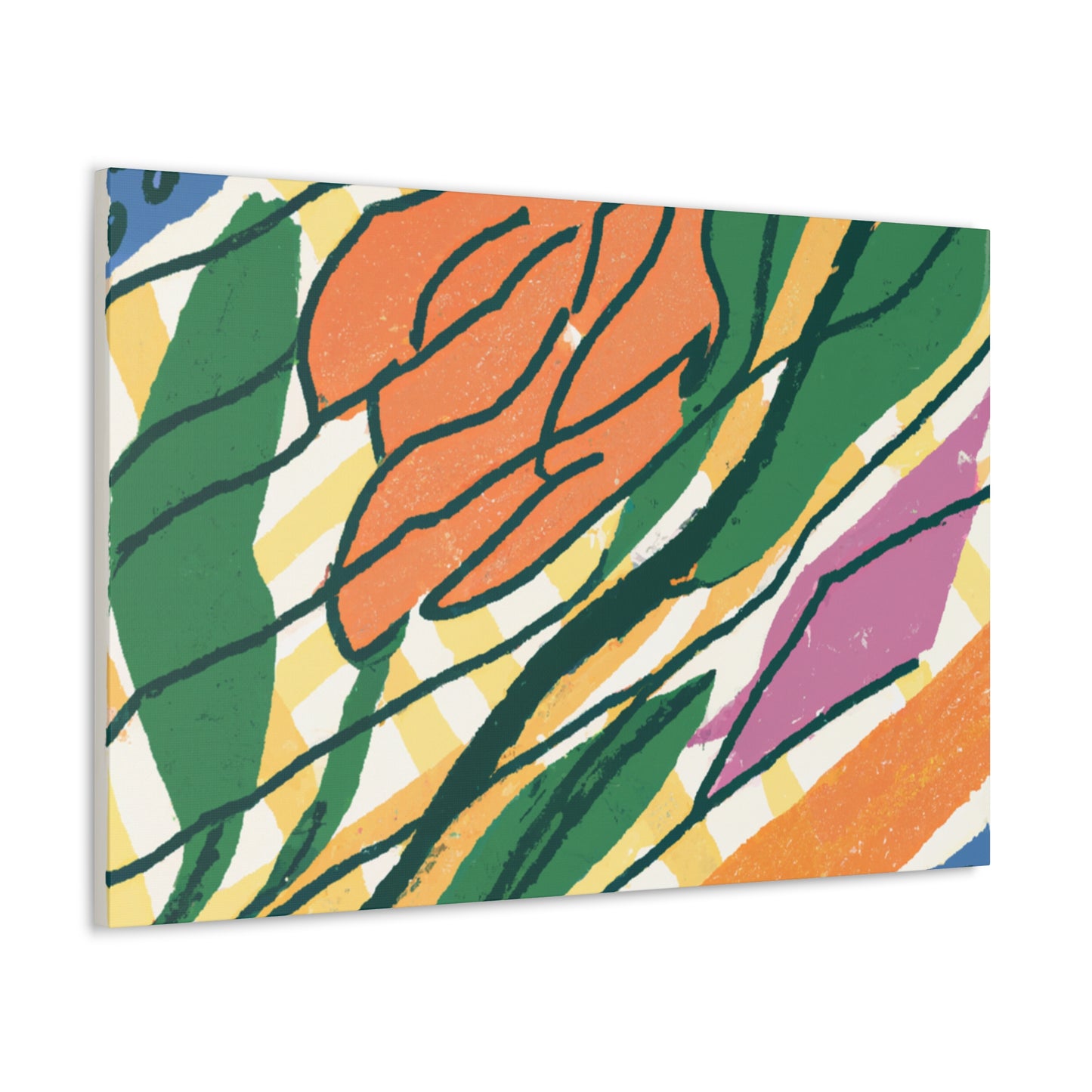 Goldenglare Flower - Midcentury Canvas