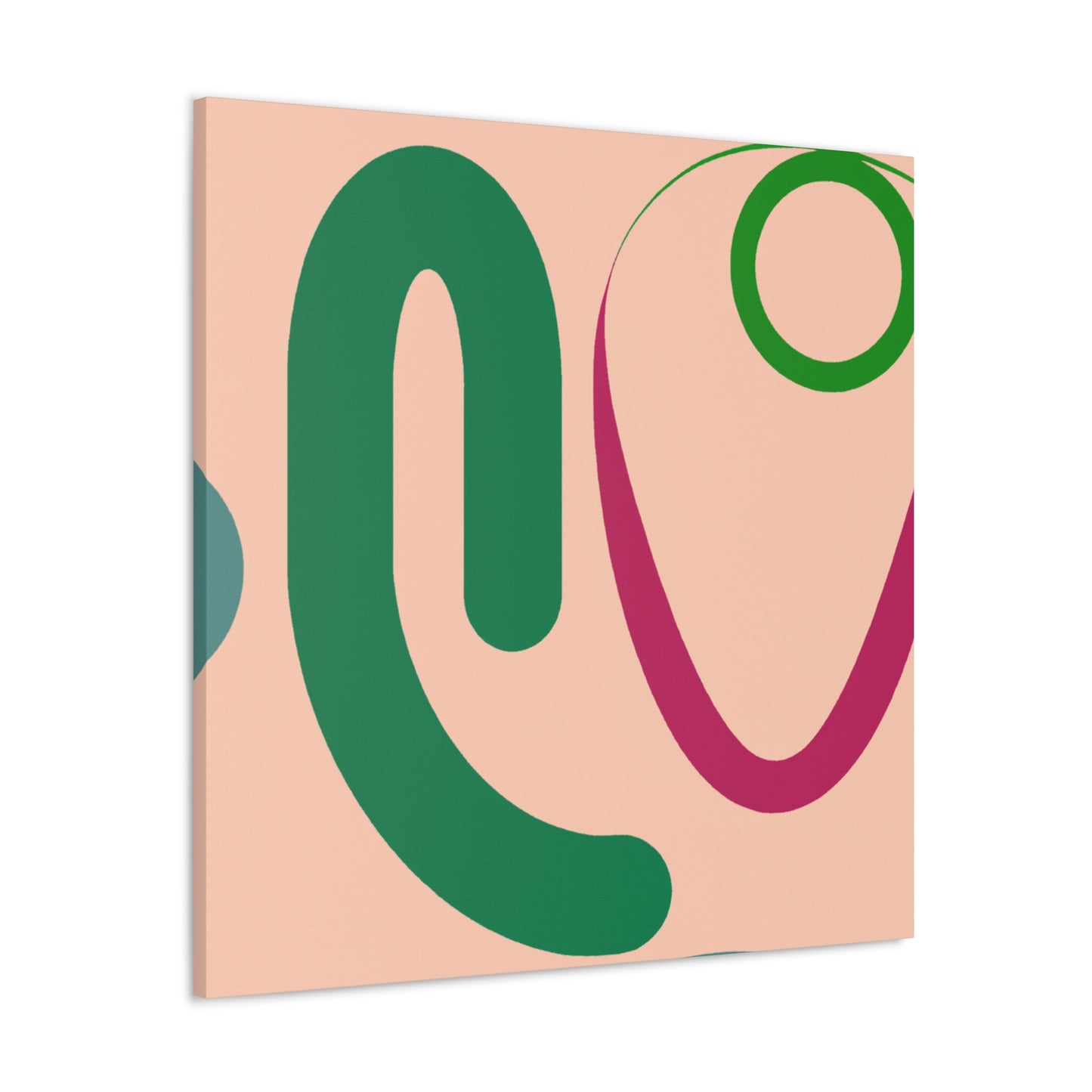 Multicolor Maze- Midcentury - Canvas