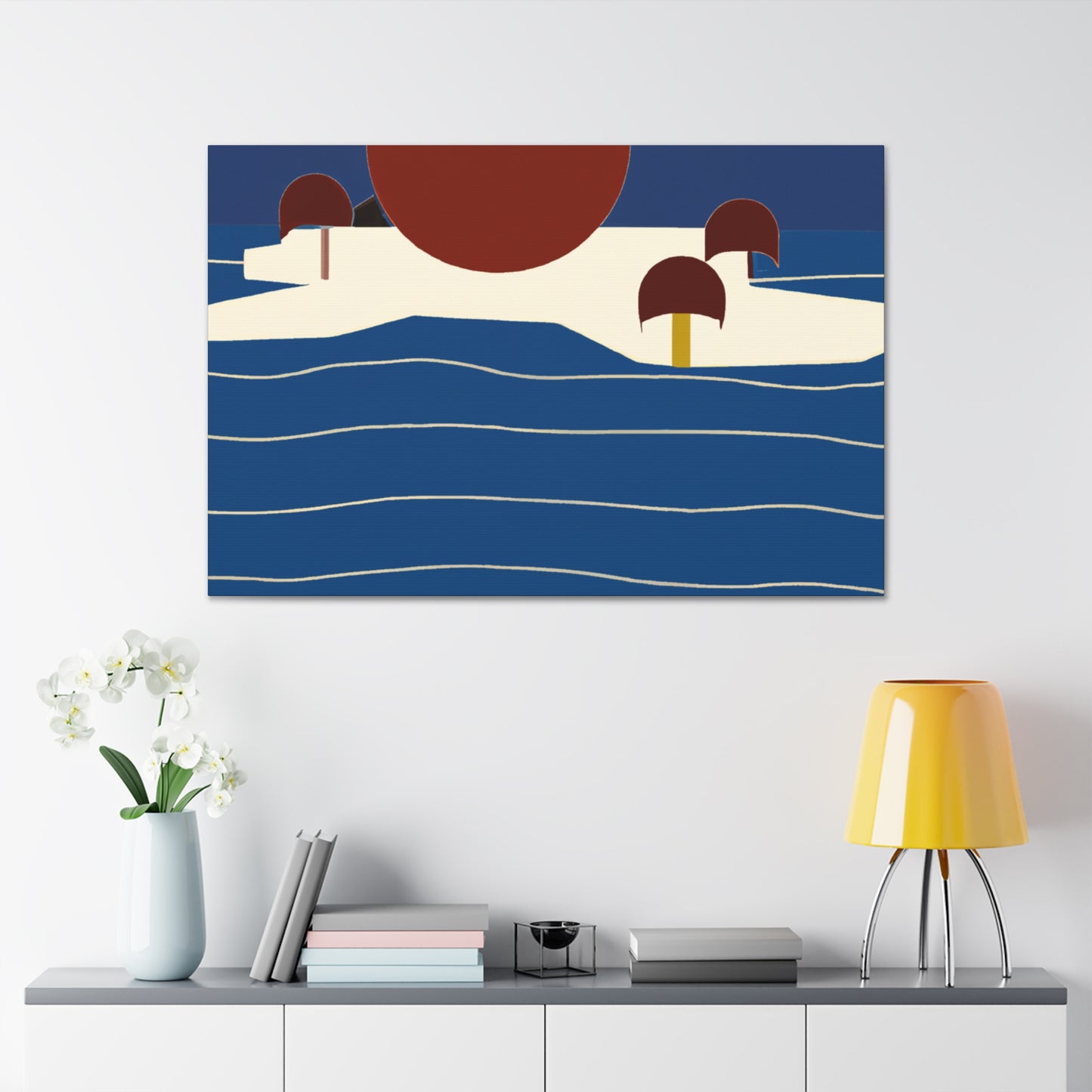 Industrial Sunrise - Midcentury - Canvas
