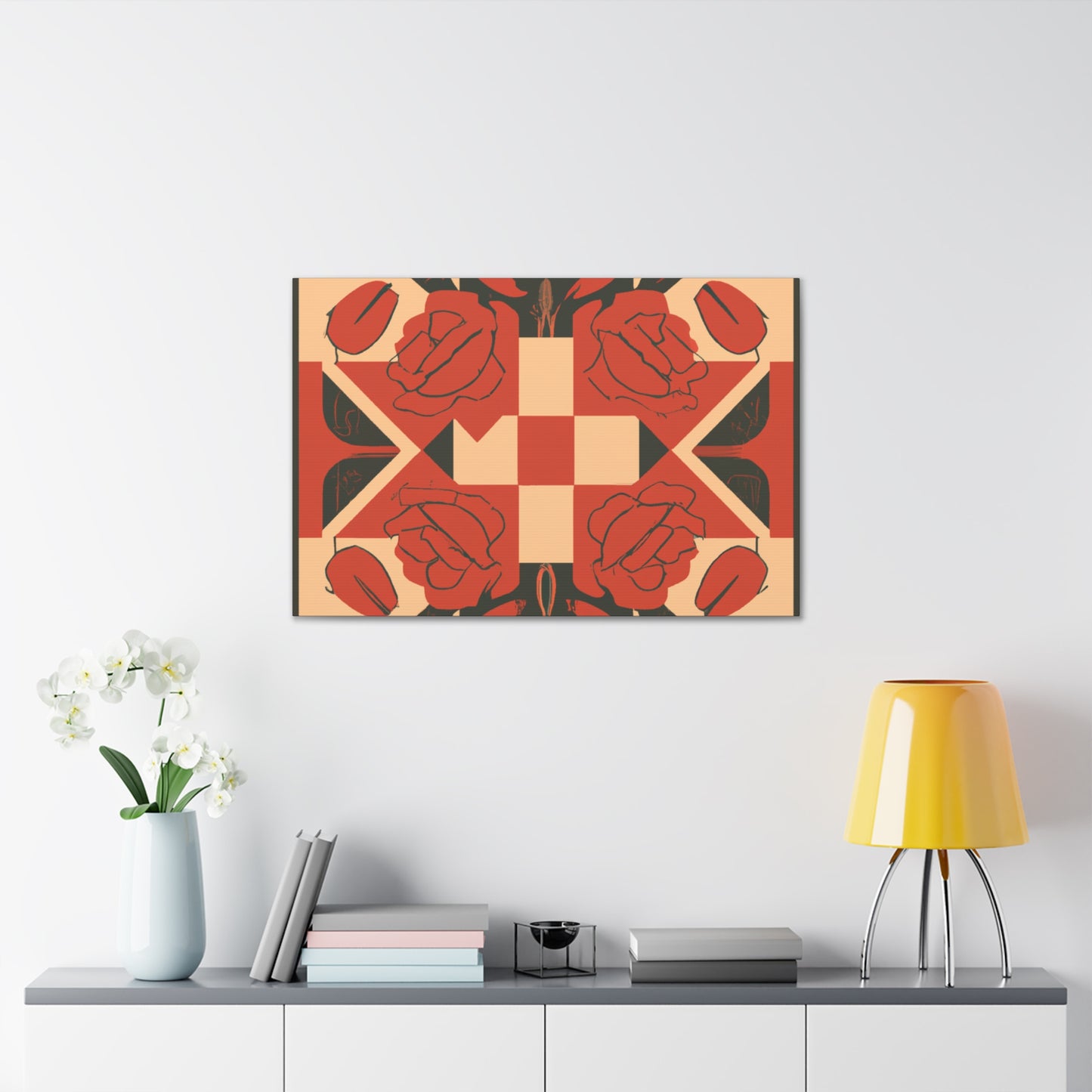 Game Of Roses - Midcentury Canvas