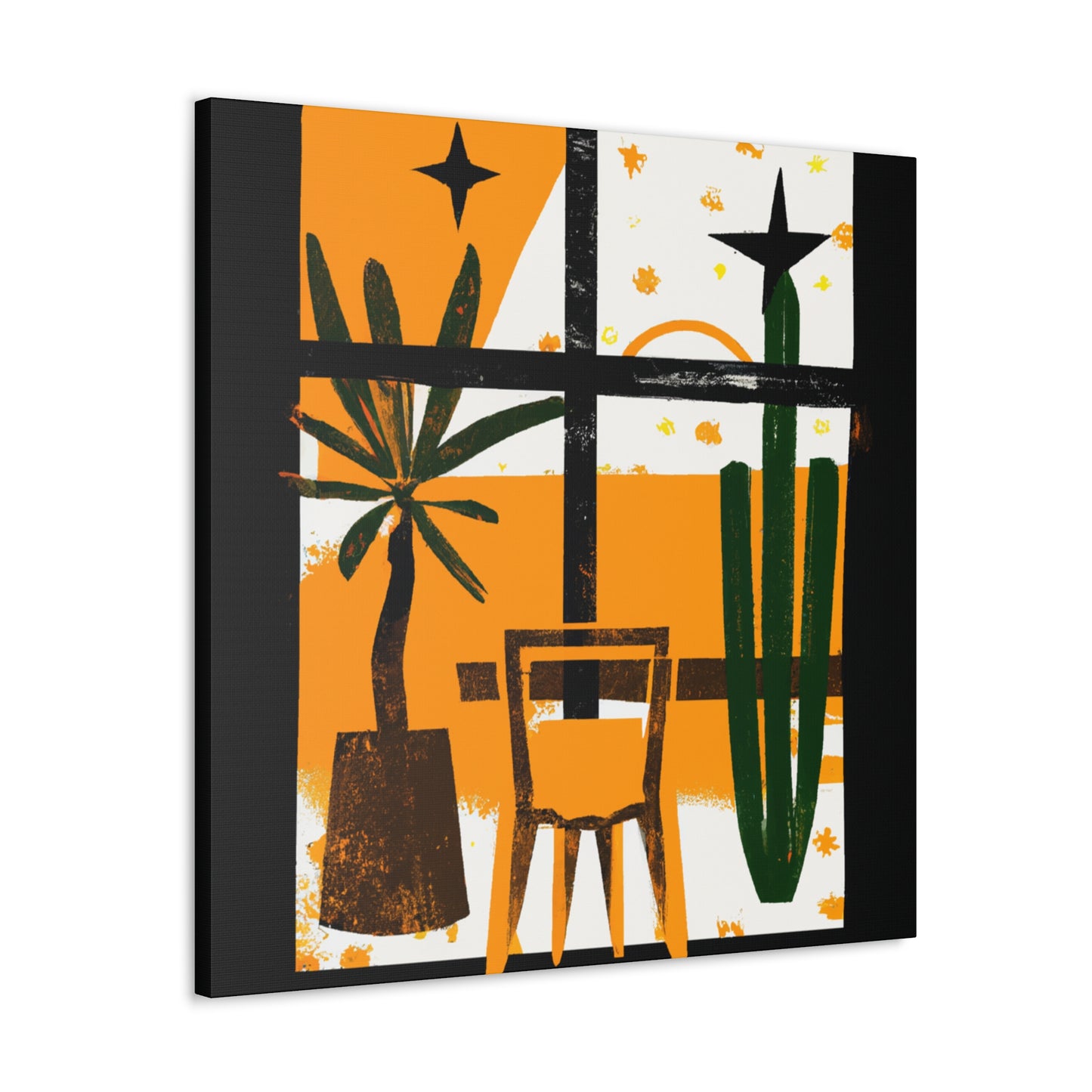 Striped Glaze- Midcentury - Canvas