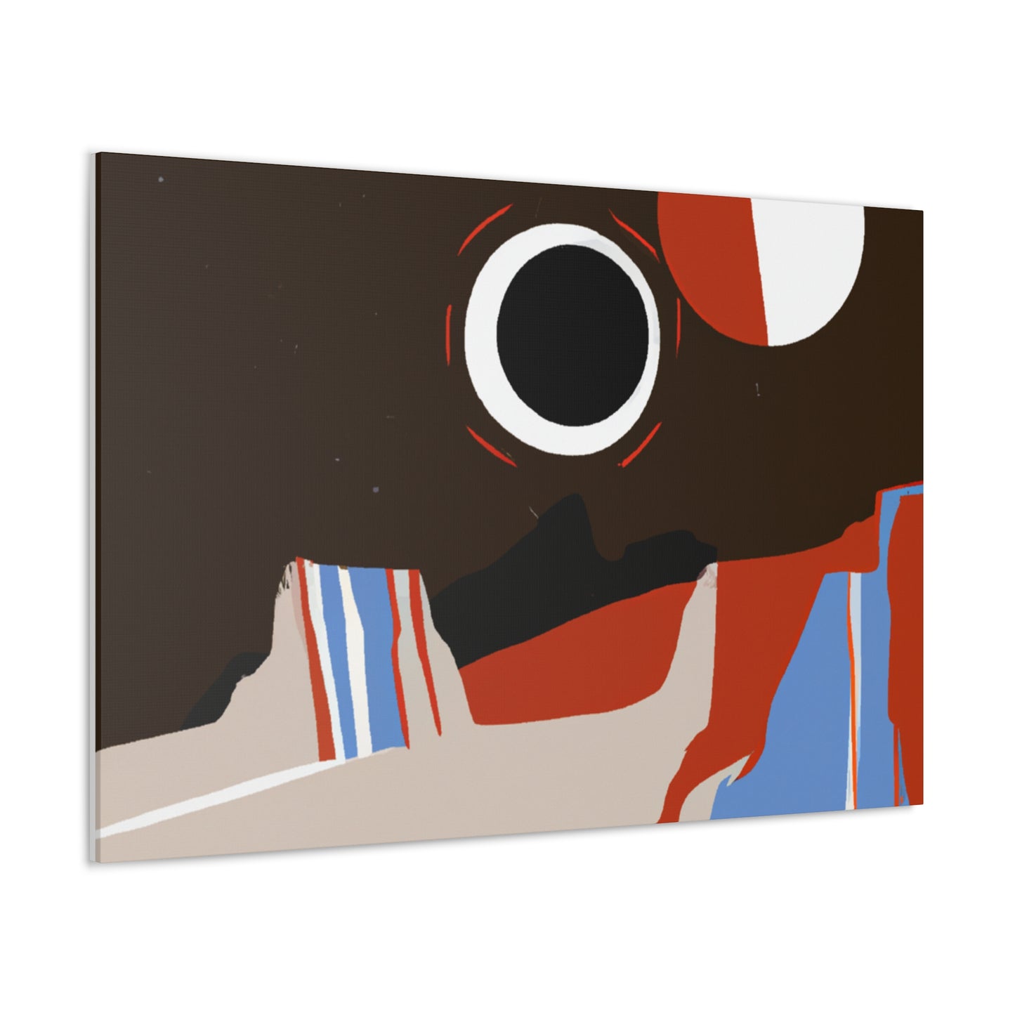 "Dreamy Geometric Glow - Midcentury" - Canvas