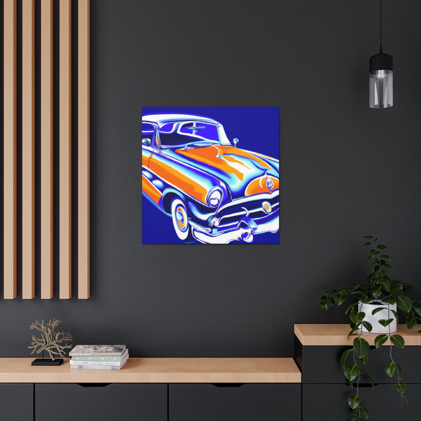 Vintage Thunder Road - Automobile Canvas